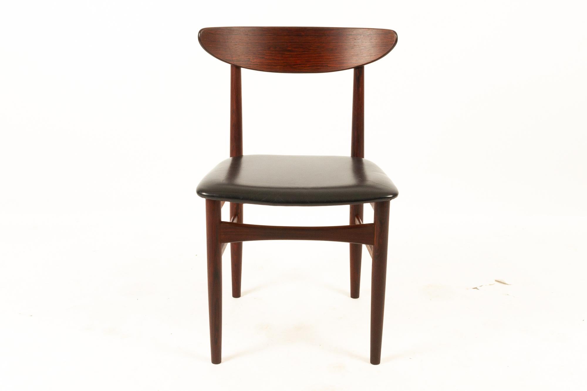 Danish Rosewood Dining Chairs by Skovby Møbelfabrik 1960s Set of 8 In Good Condition In Asaa, DK