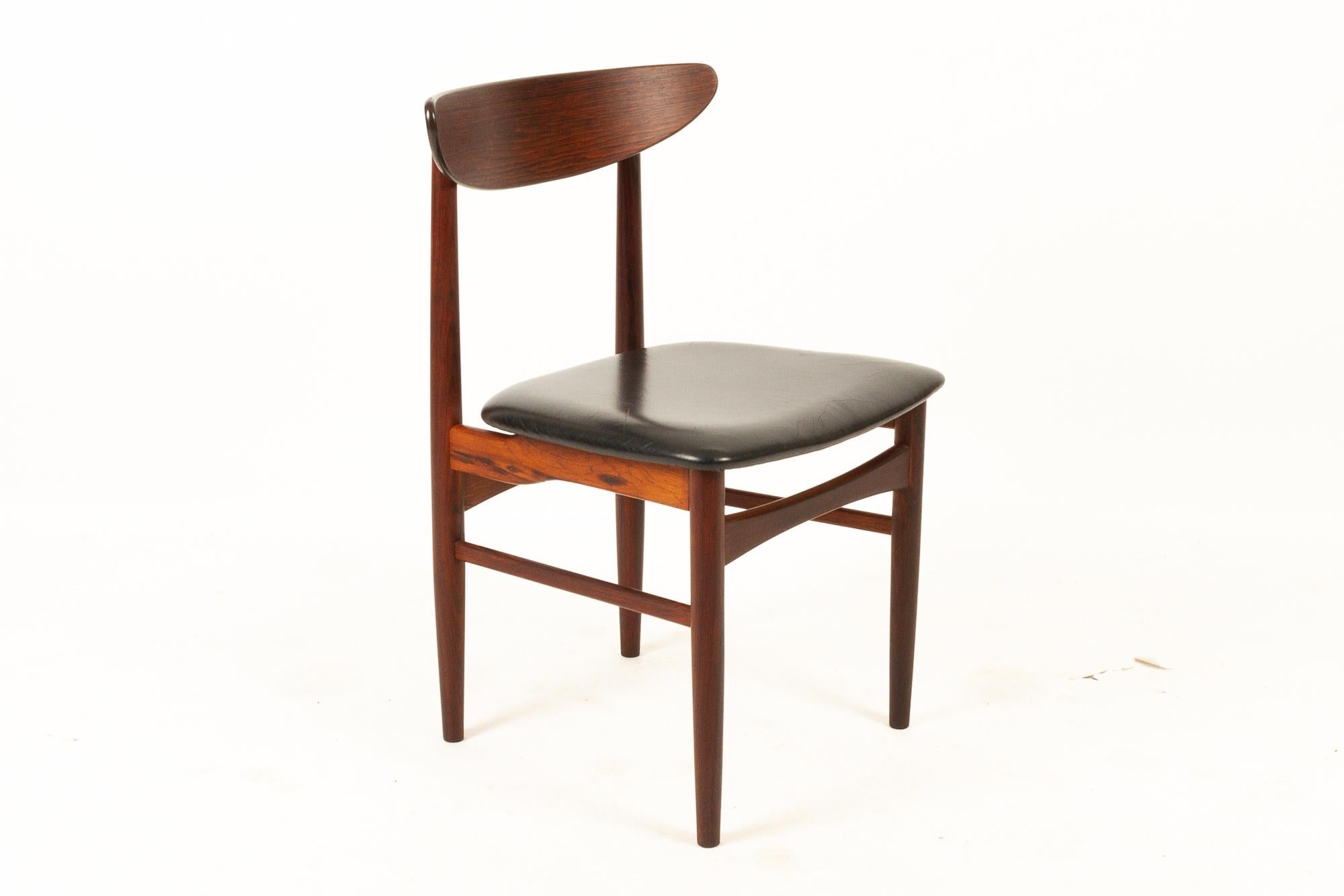 Mid-20th Century Danish Rosewood Dining Chairs by Skovby Møbelfabrik 1960s Set of 8