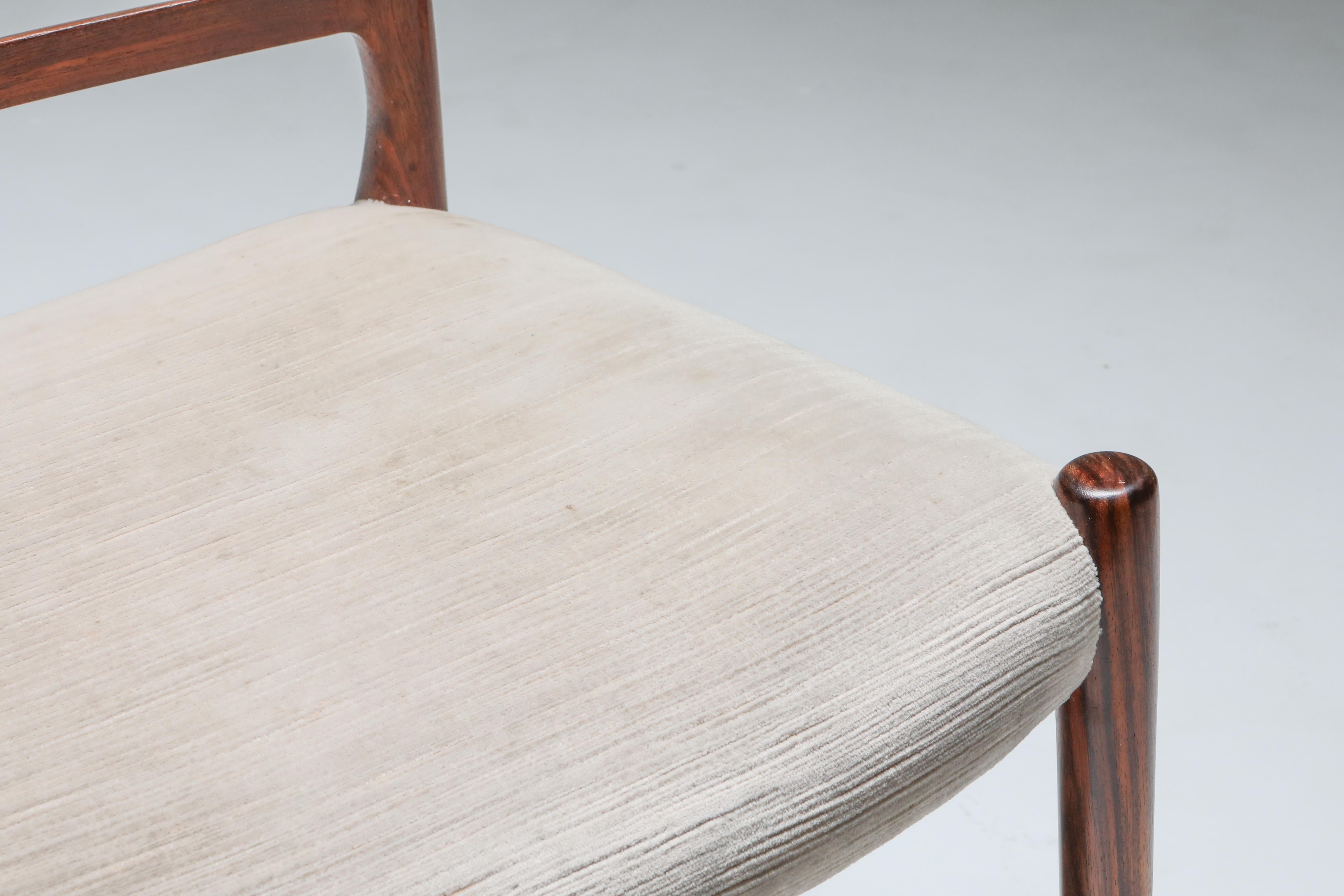 Danish Rosewood Dining Chairs, circa 1970 by Niels Møller 6