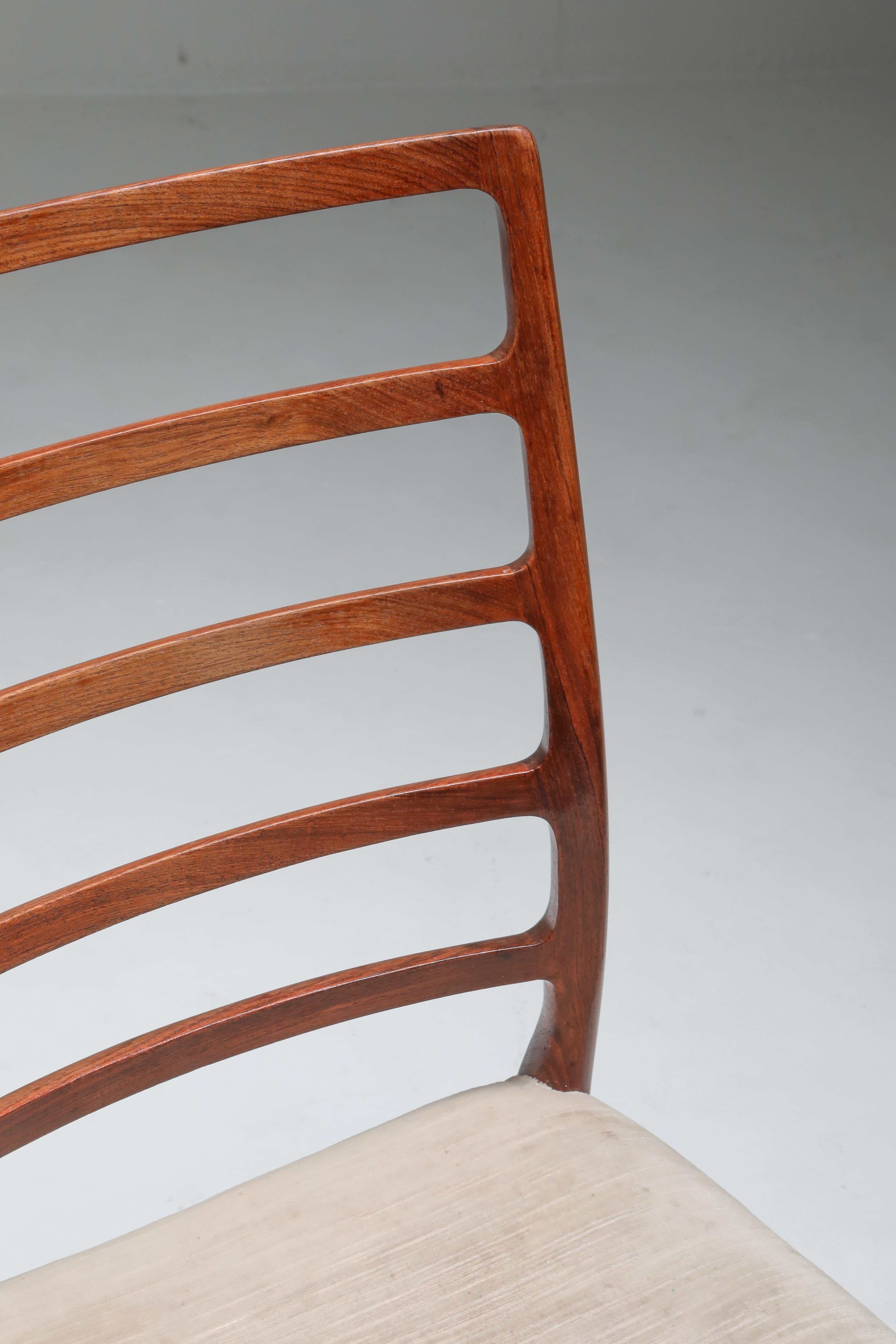 Danish Rosewood Dining Chairs, circa 1970 by Niels Møller 7