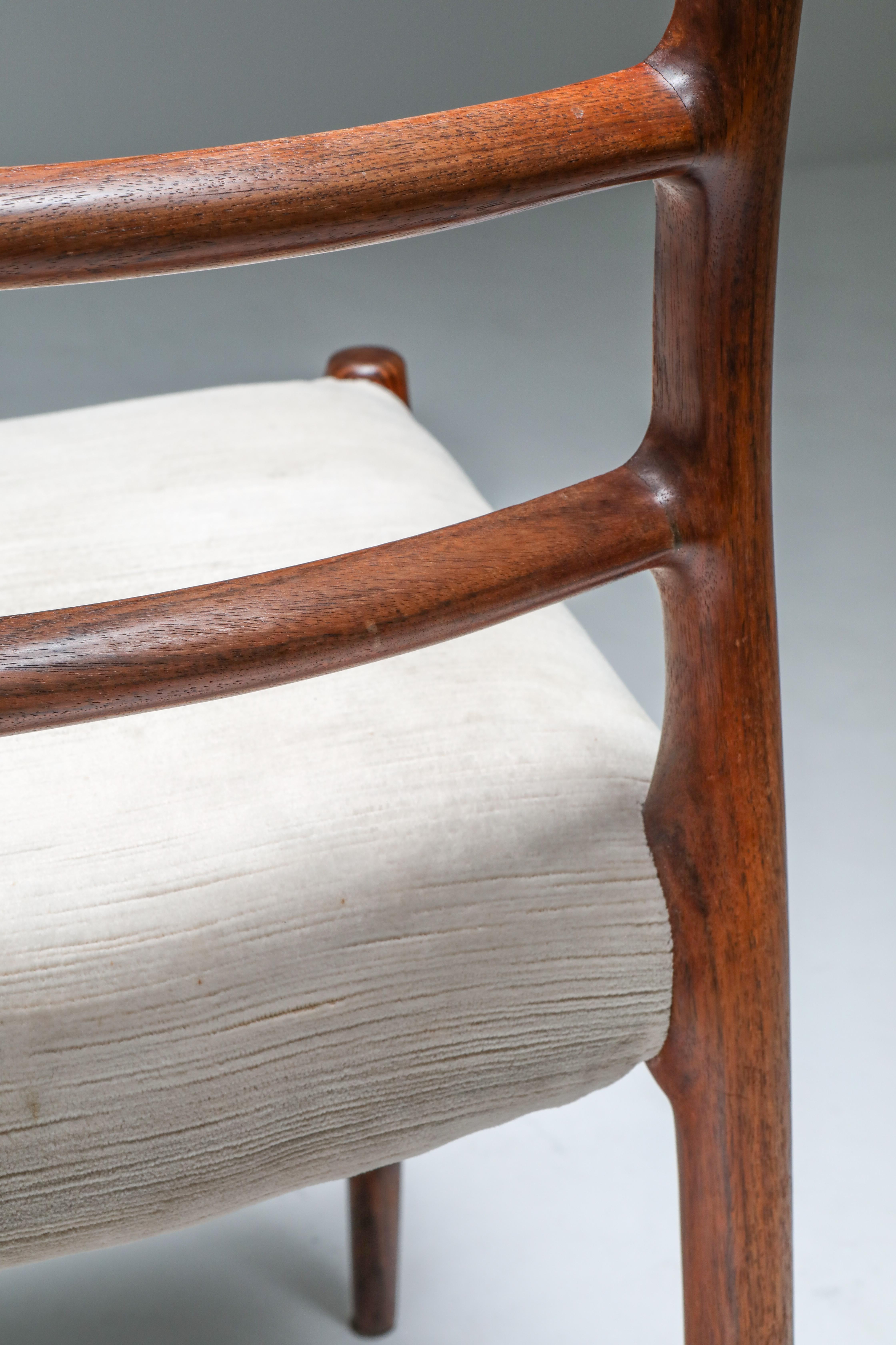 Danish Rosewood Dining Chairs, circa 1970 by Niels Møller 8