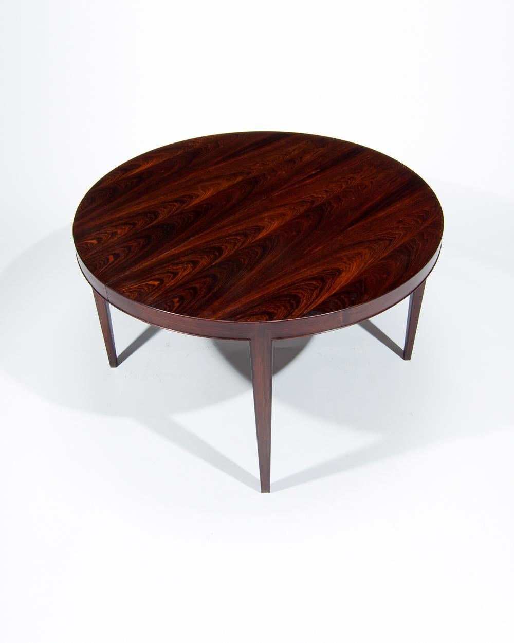 Mid-Century Modern Danish Rosewood Dining Table by Severin Hansen, Midcentury Design, 1960s For Sale