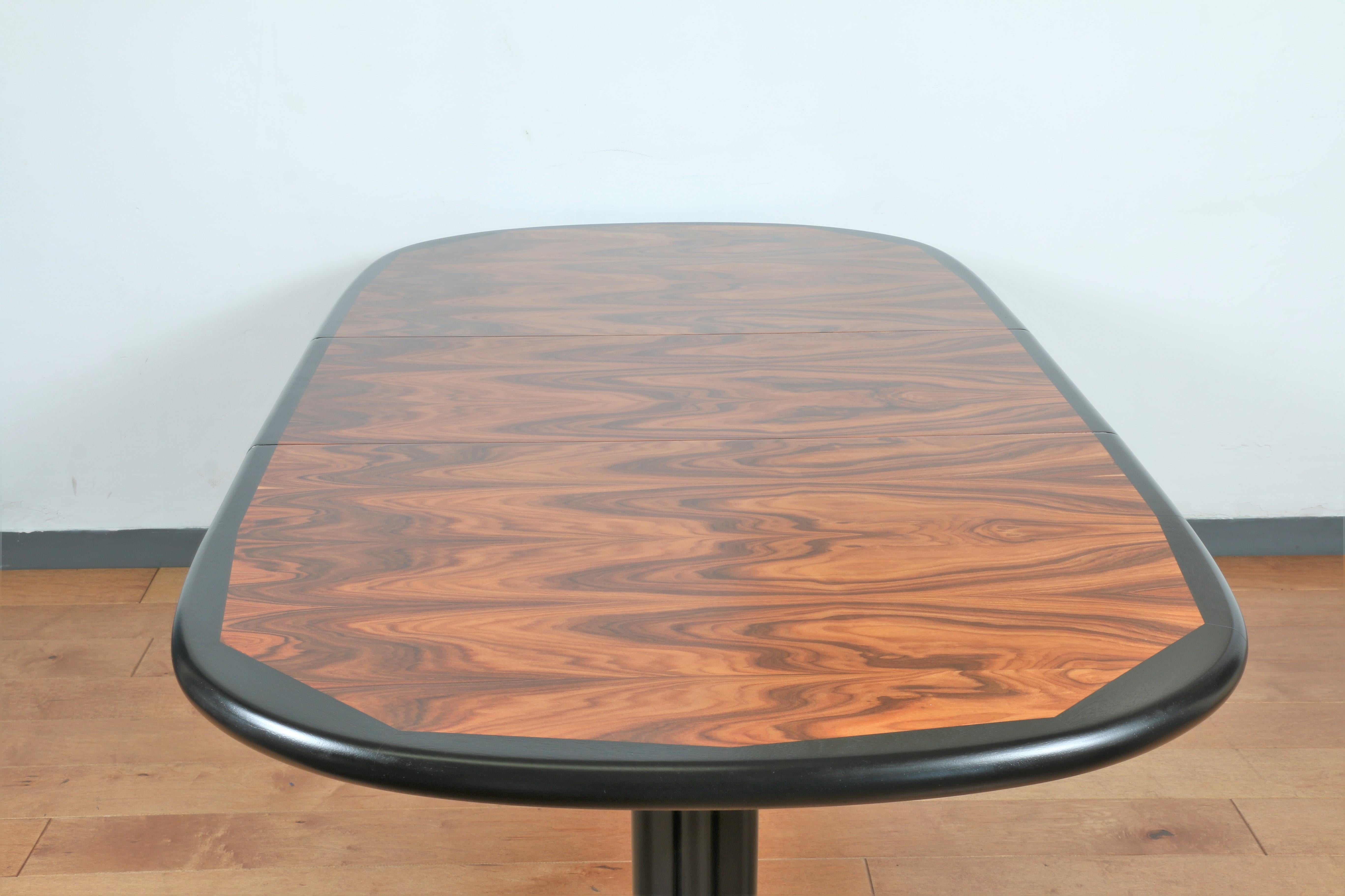 Danish Rosewood Dining Table In Good Condition In North Hollywood, CA