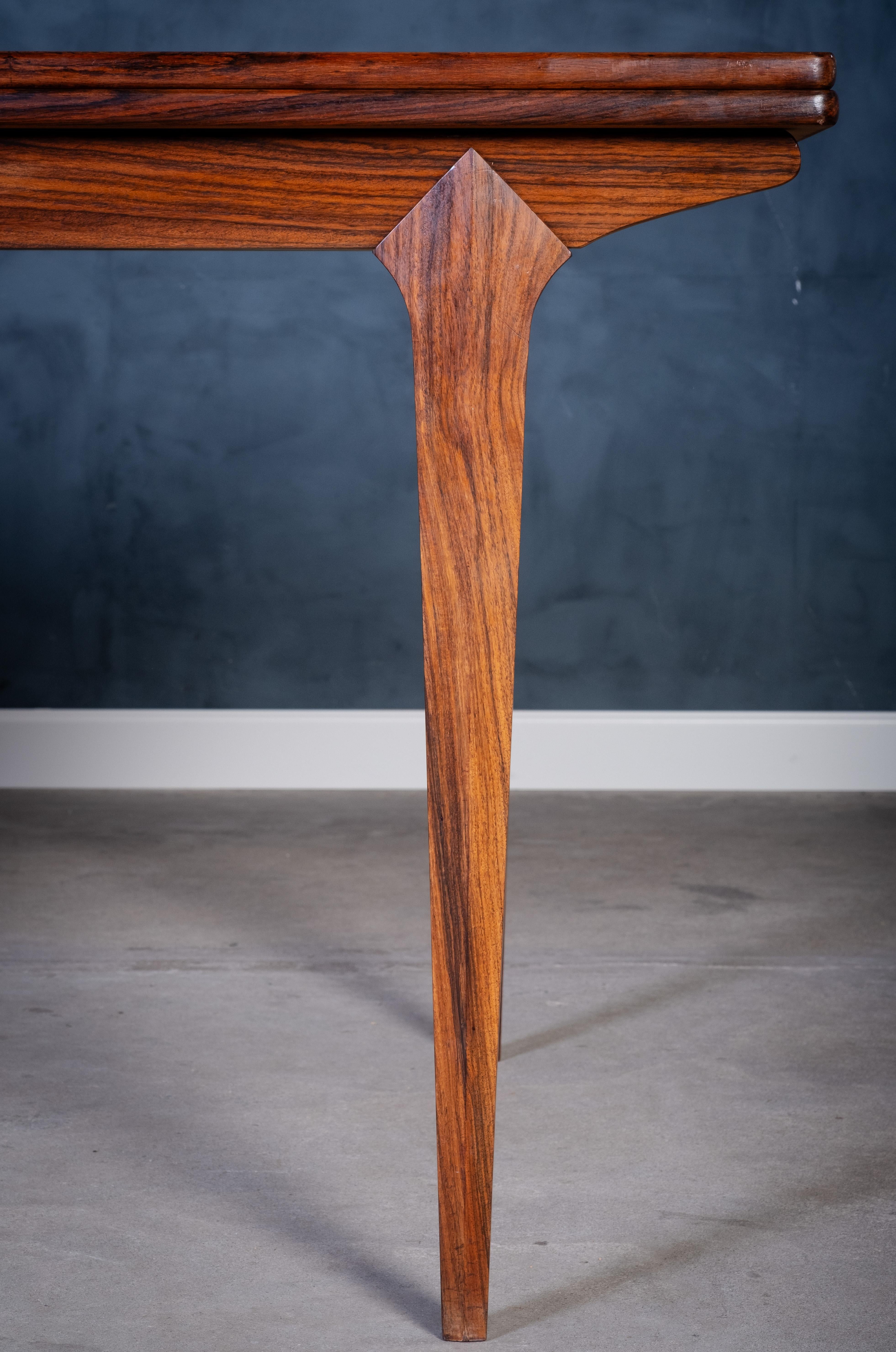 Danish Rosewood Dining Table with Extension, 1960s For Sale 2