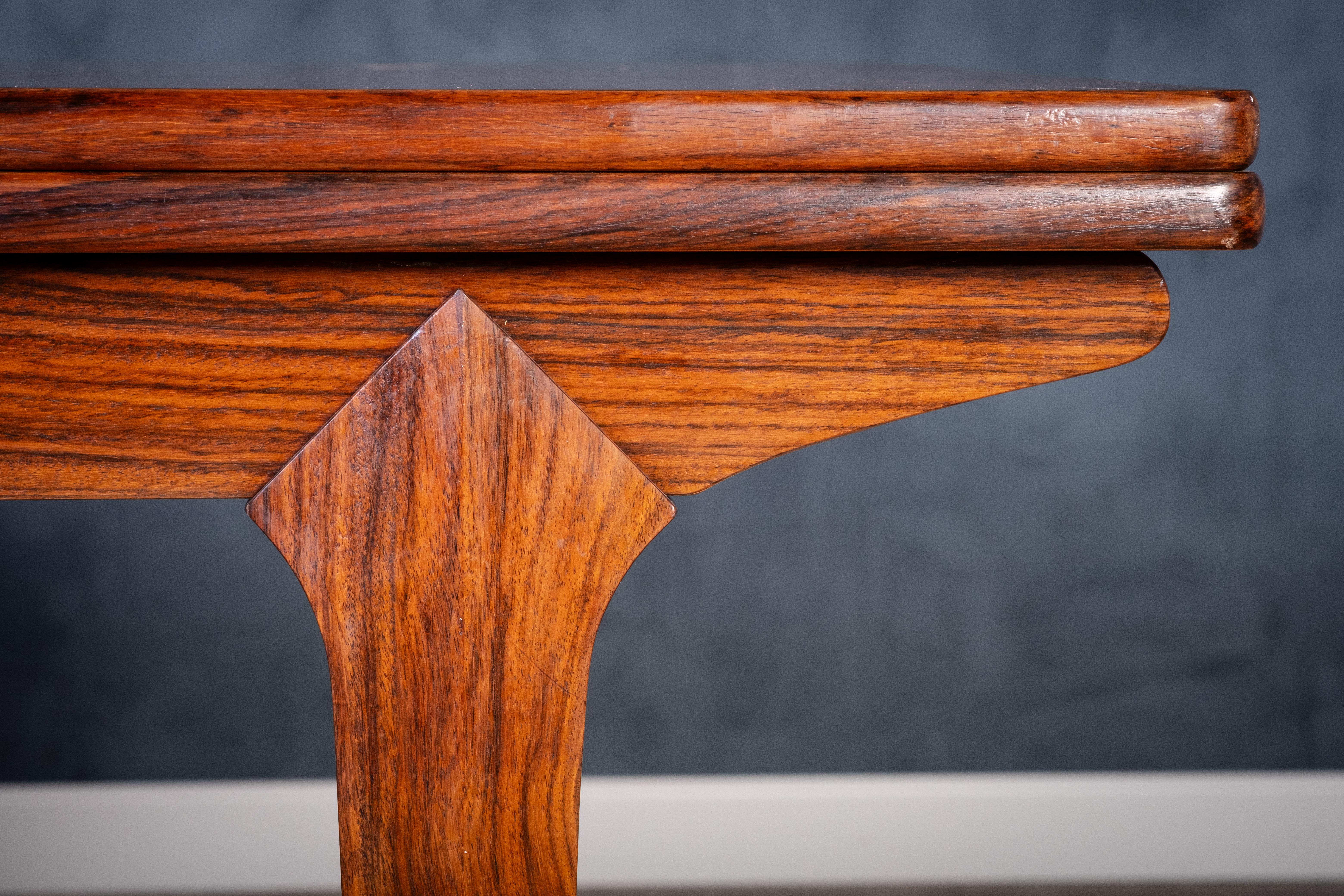 Danish Rosewood Dining Table with Extension, 1960s For Sale 3