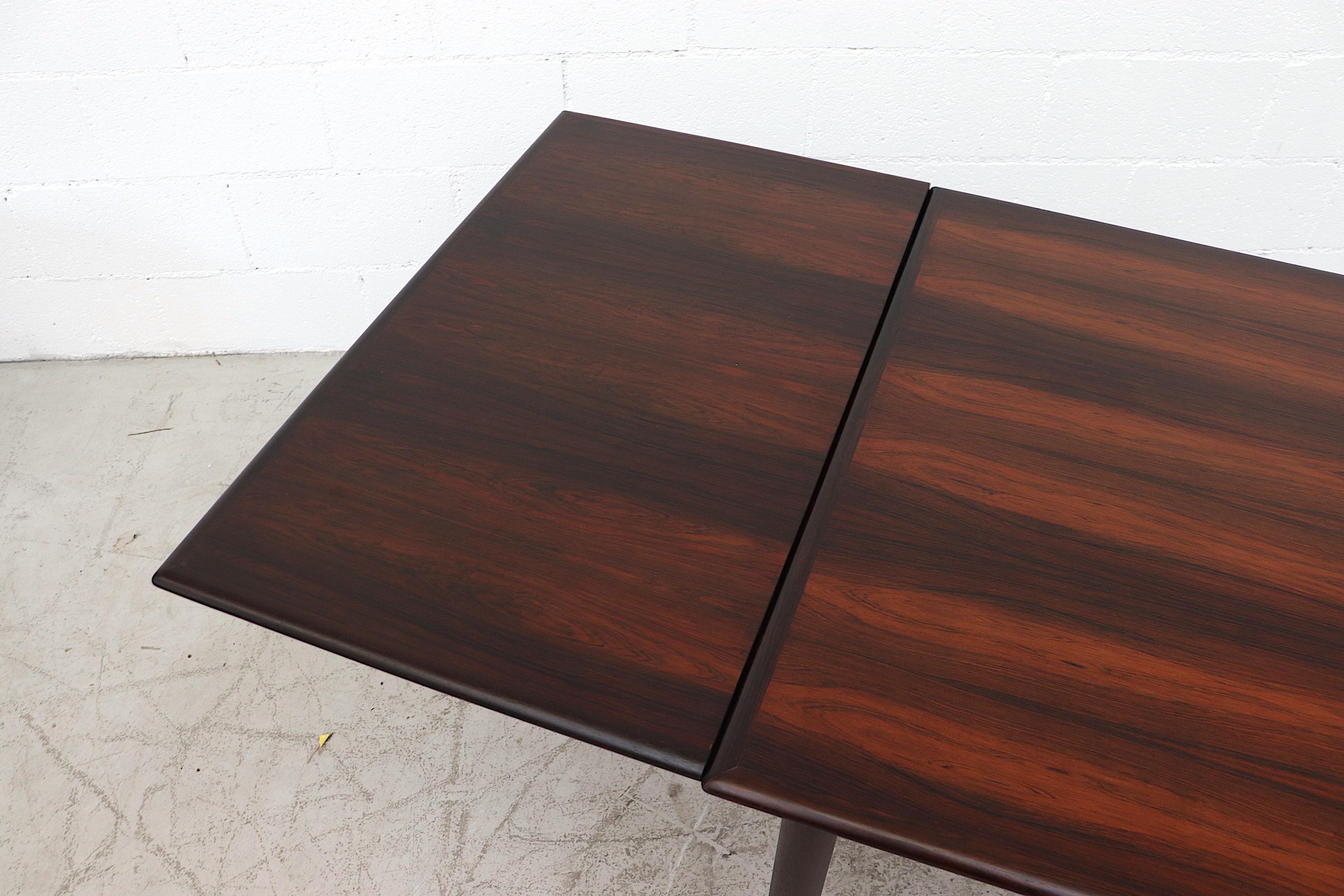 Danish Rosewood Dining Table with Leaf Extension 1
