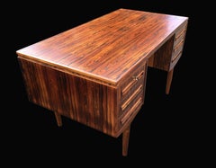 Danish Rosewood Double Sided Desk by A P Mobler of Jyland Senstrup