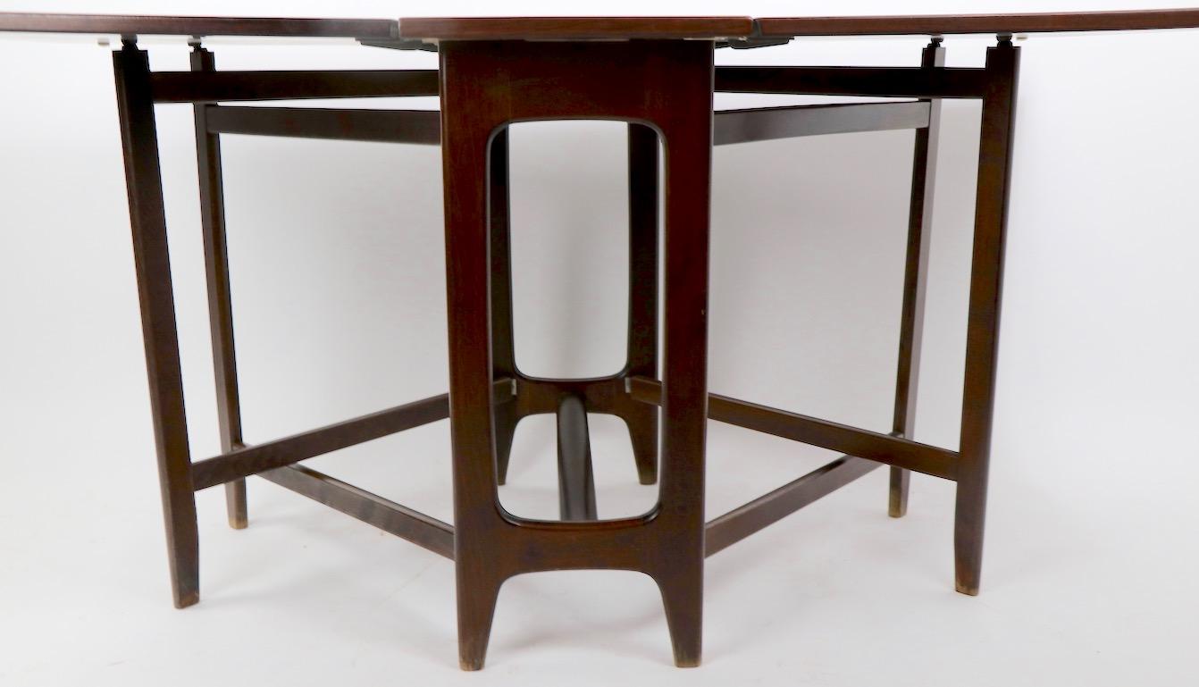Danish Rosewood Drop-Leaf Dining Table after Matsson 6