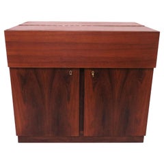 Danish Rosewood Dry Bar Cabinet, circa 1960s