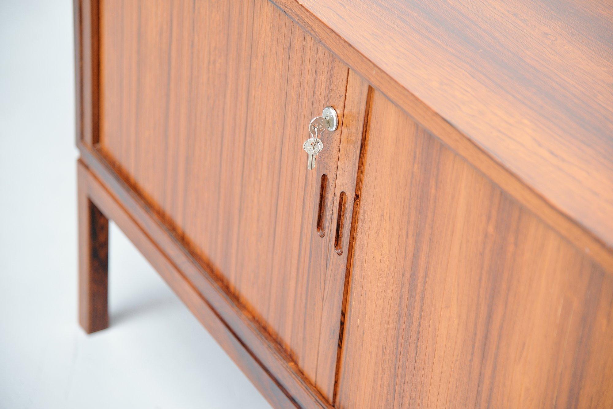 Mid-20th Century Danish Rosewood Drybar Cabinet Unusual Shaped Denmark, 1960