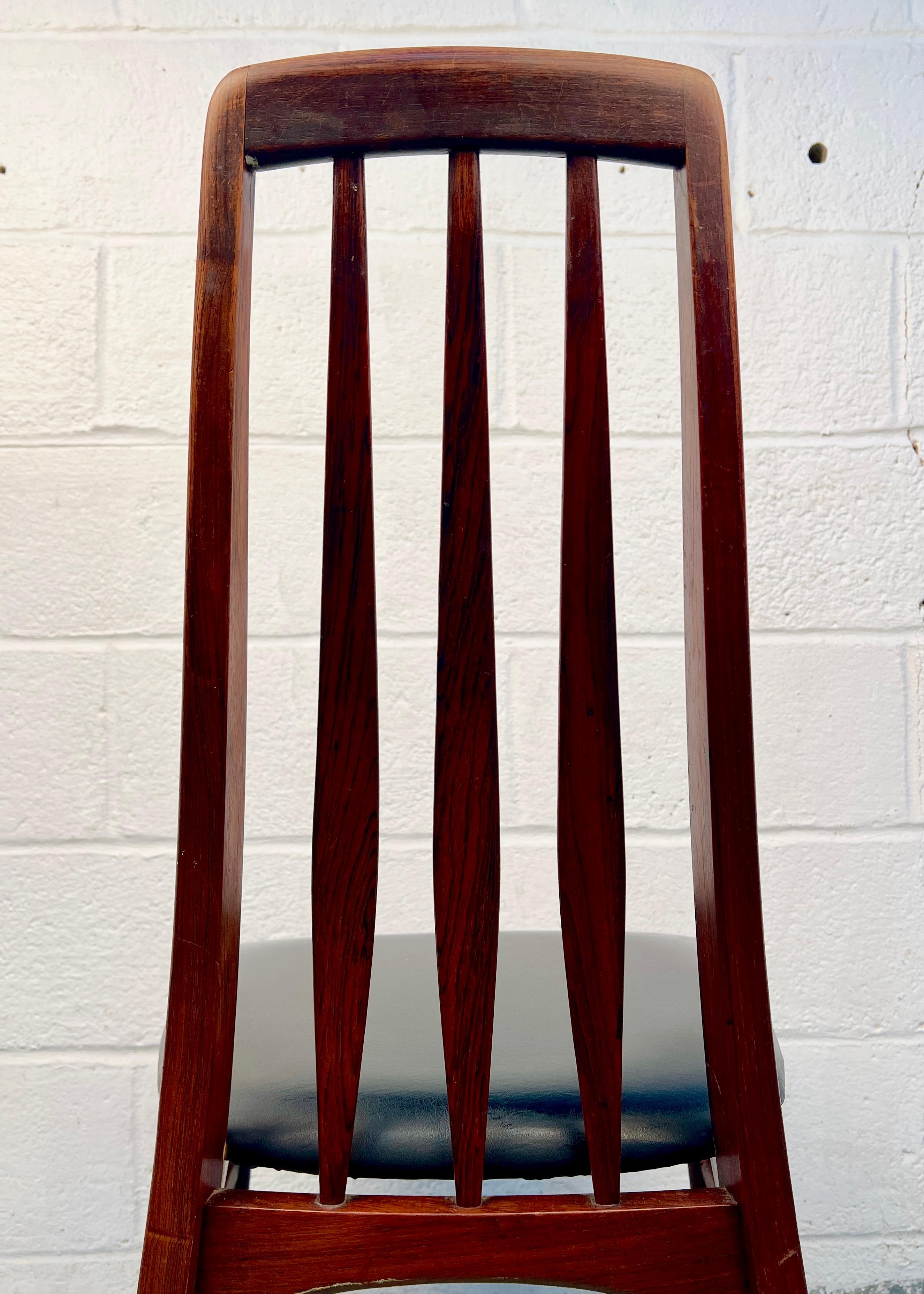 Sillas de comedor danesas de palisandro 