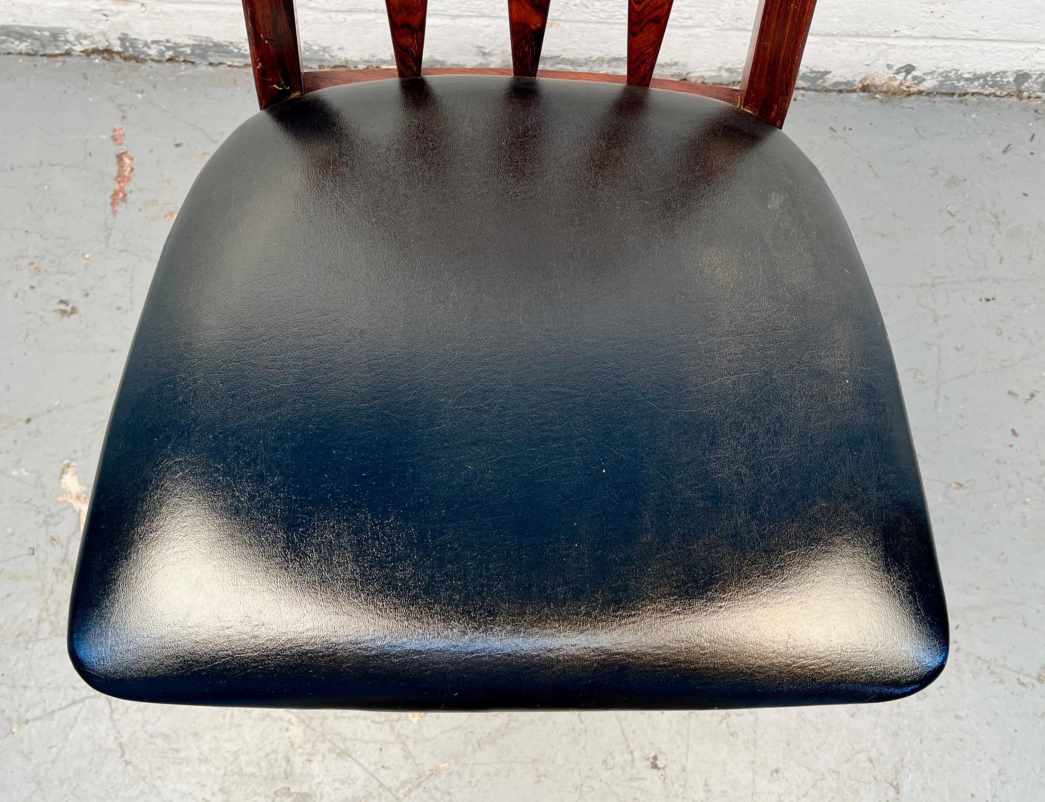 Sillas de comedor danesas de palisandro 