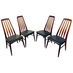 Sillas de comedor danesas de palisandro "Eva" de Niels Koefoed