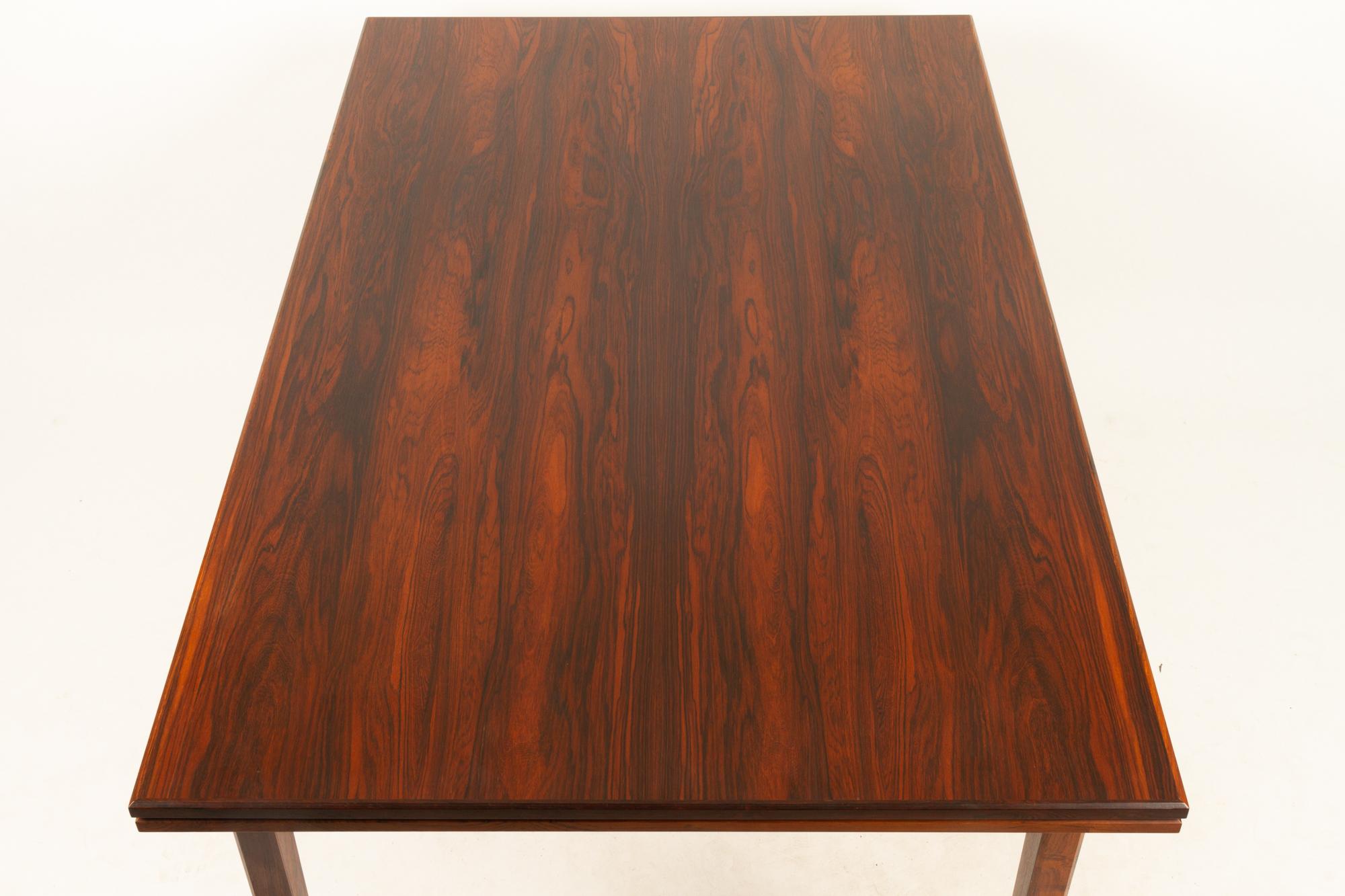 Danish Rosewood Extendable Dining Table, 1960s 6