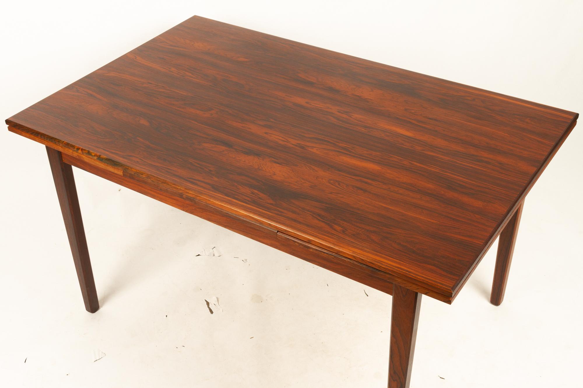 Danish Rosewood Extendable Dining Table, 1960s 8