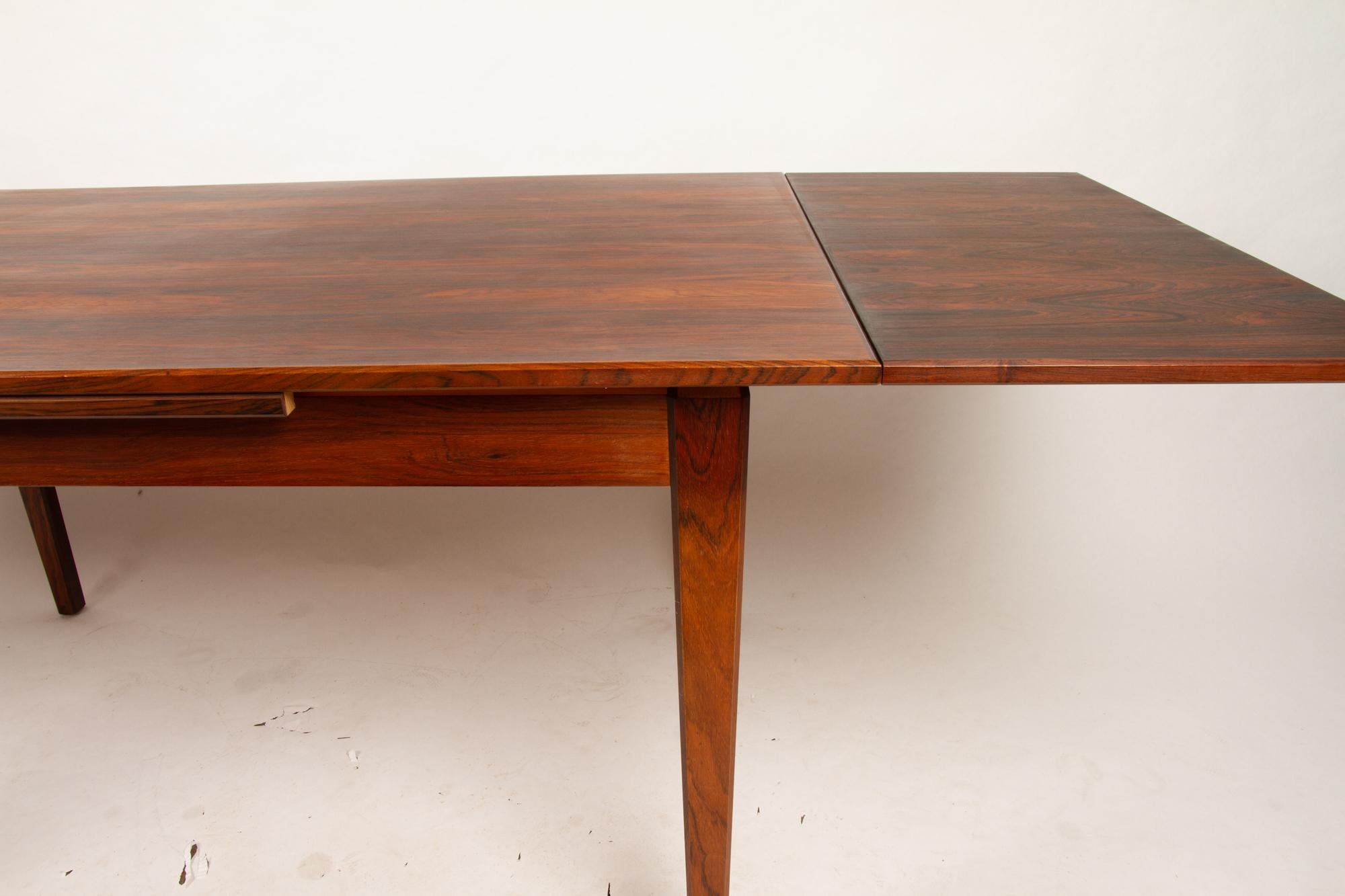 Danish Rosewood Extendable Dining Table, 1960s 2