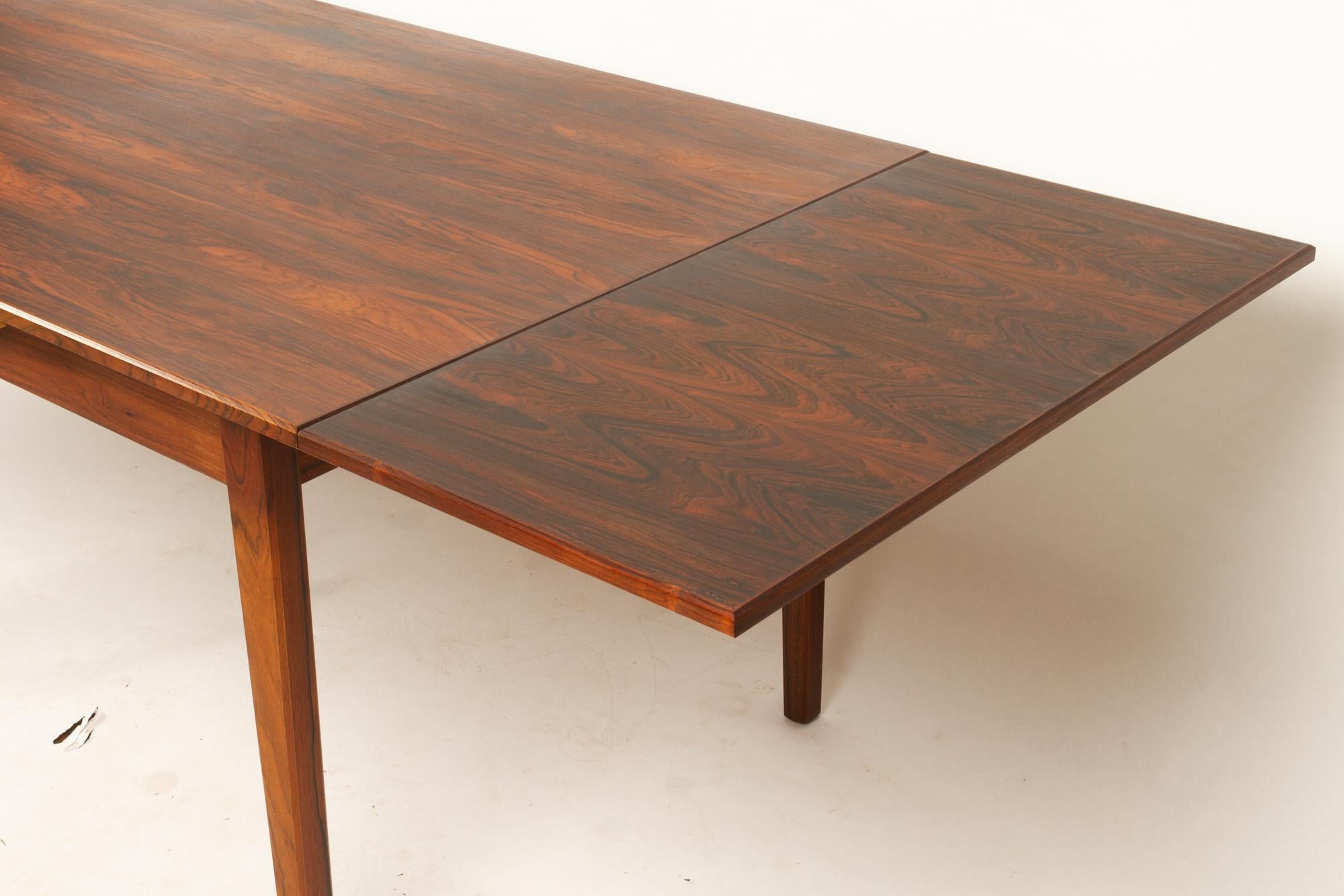 Danish Rosewood Extendable Dining Table, 1960s 3