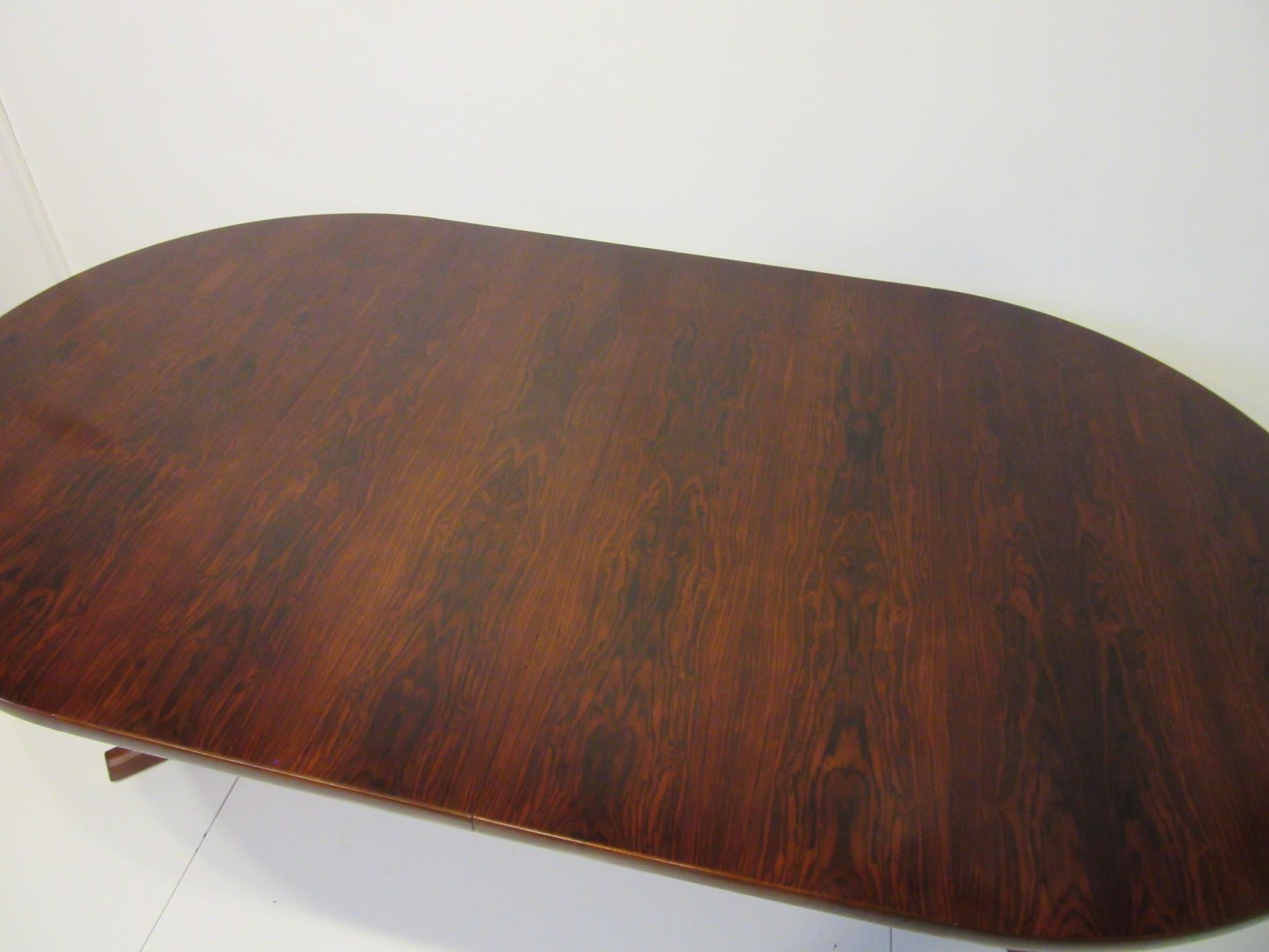 Danish Rosewood Extendable Dining Table by A & M in the Style of Erik Buch 3