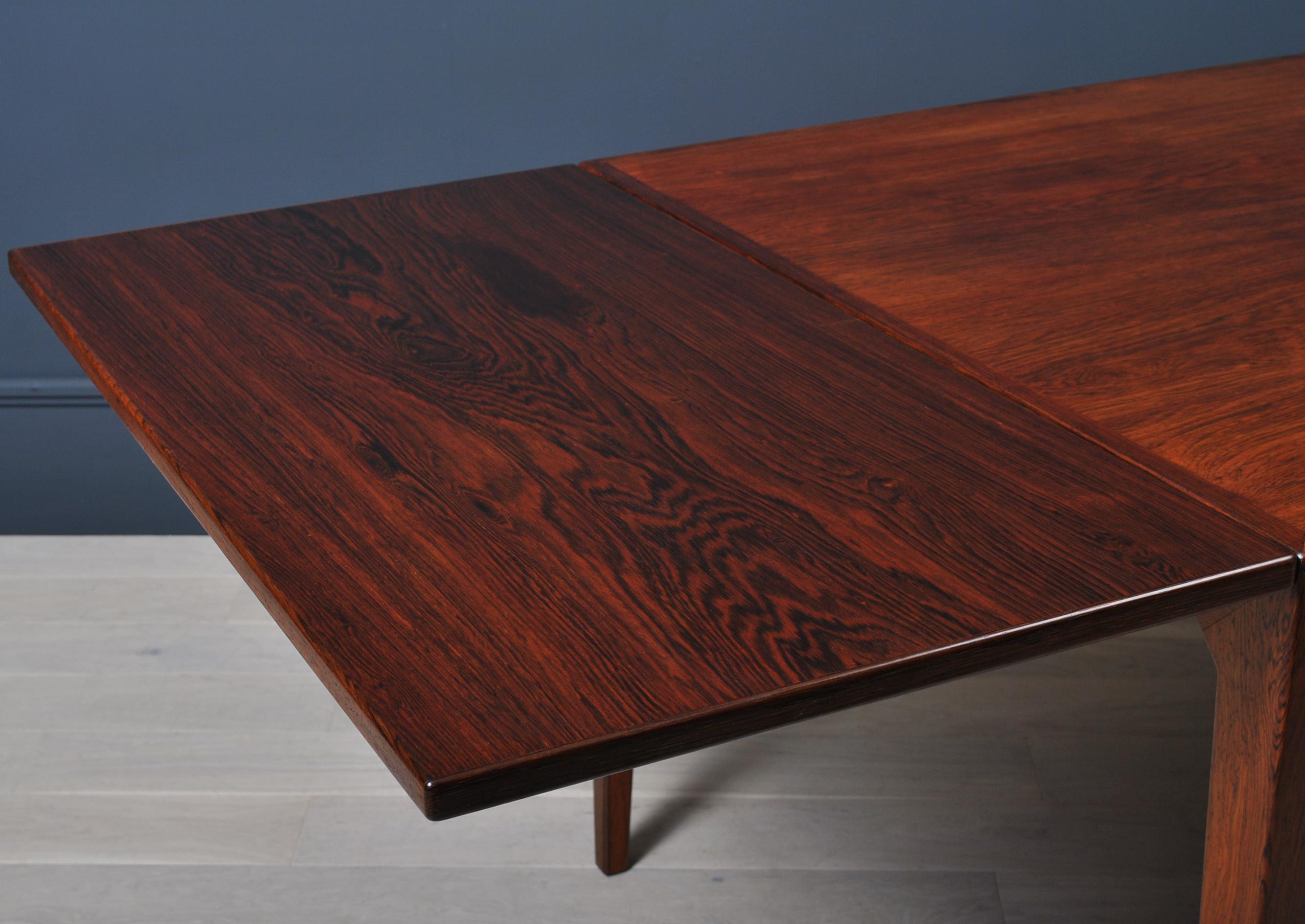 Danish Rosewood Extendable Table, Kai Winding & Poul Hundevad 6