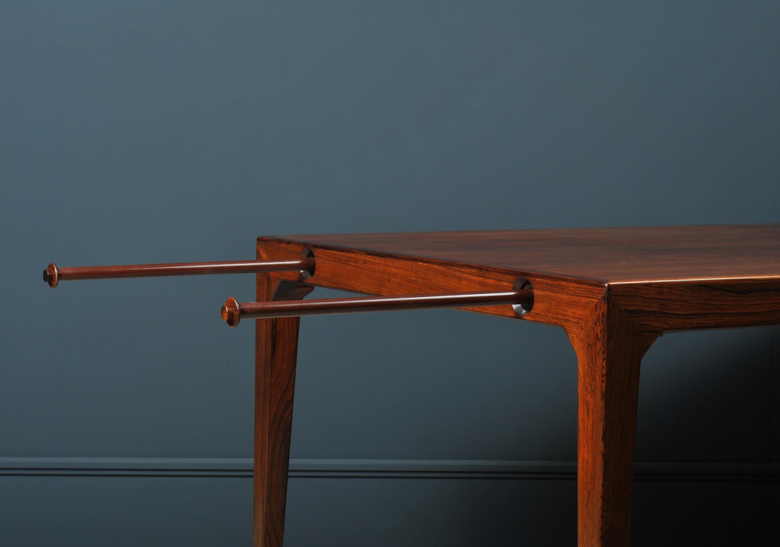 Scandinavian Modern Danish Rosewood Extendable Table, Kai Winding & Poul Hundevad