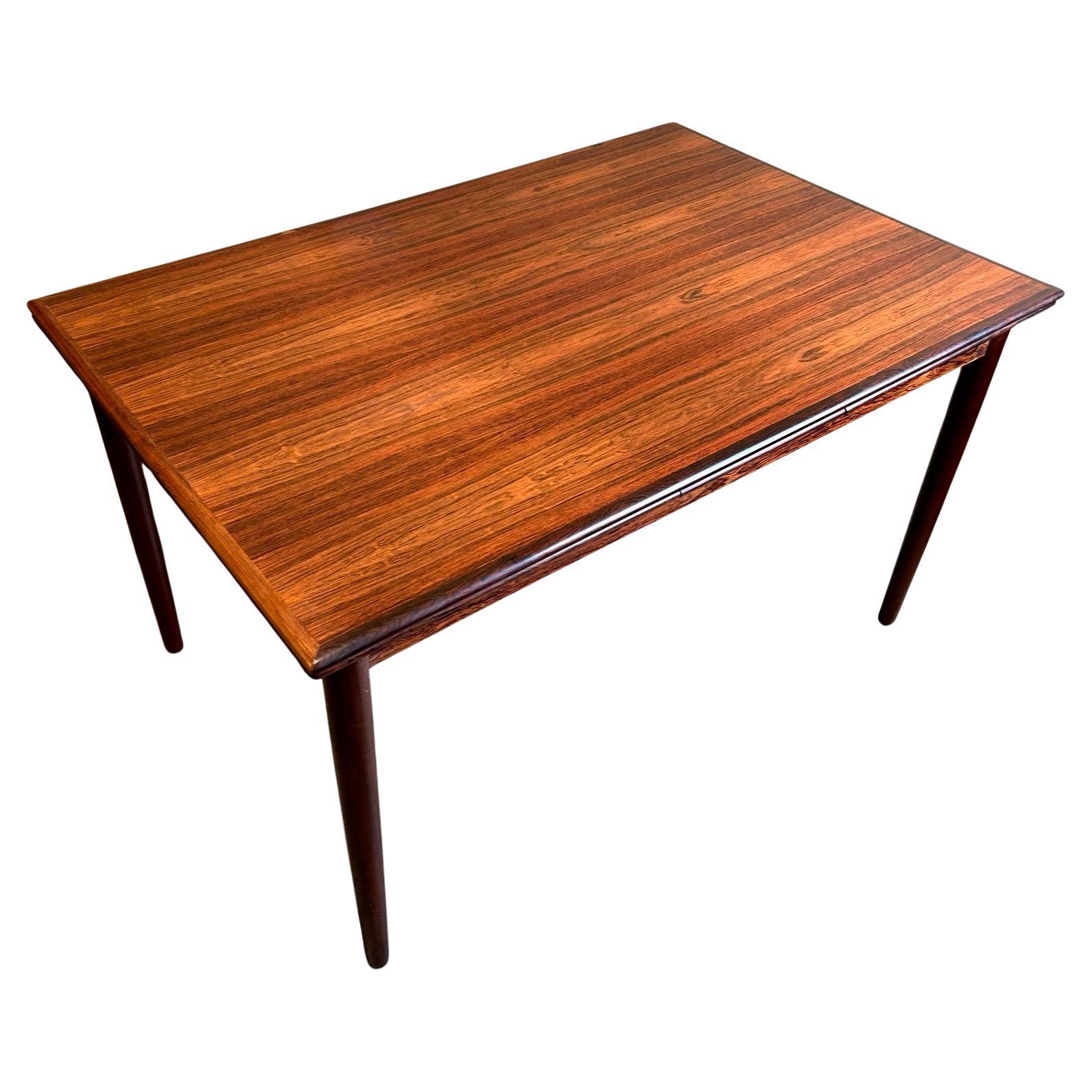 Danish Rosewood Extending Dining Table Mid Century 1960s