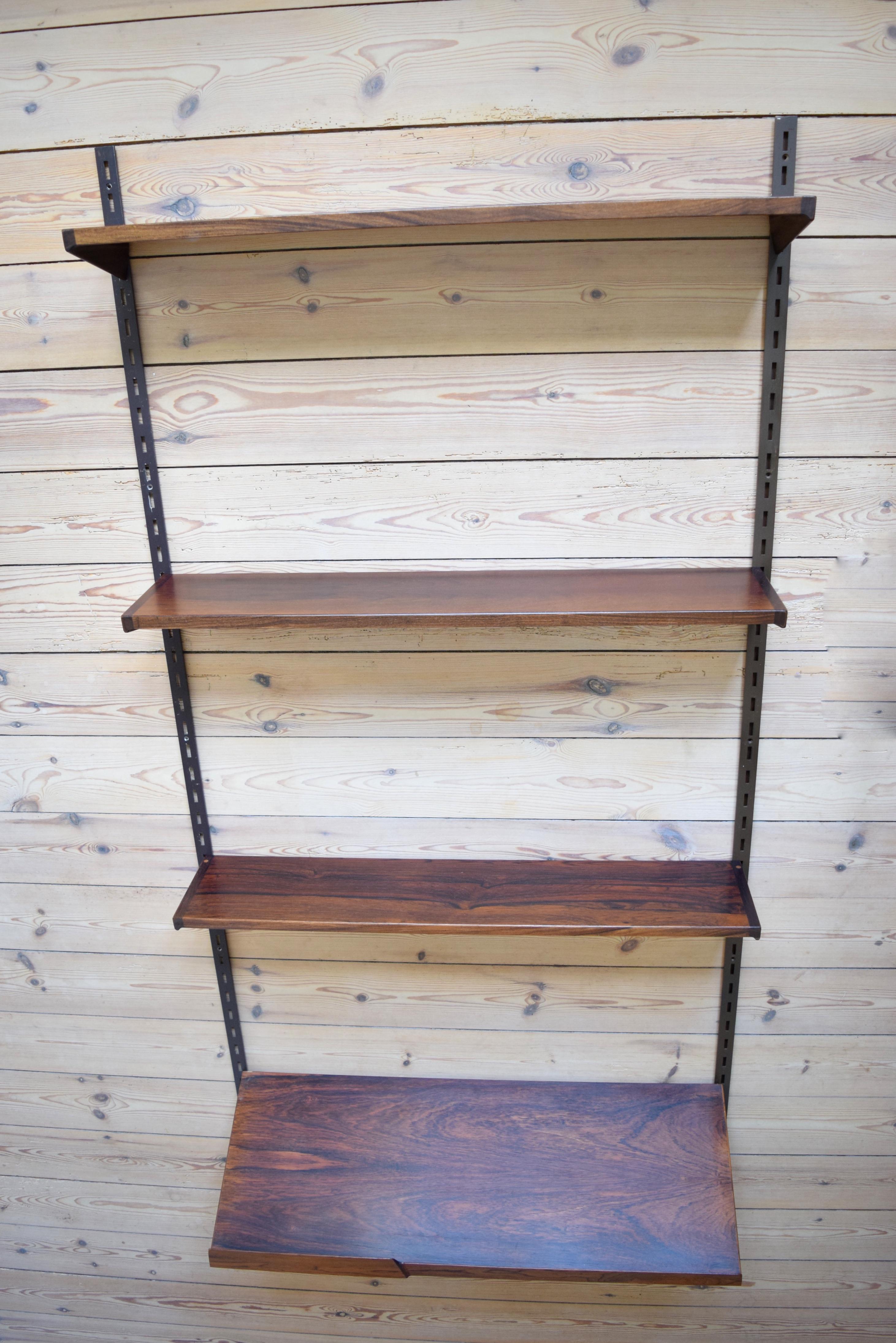 Mid-20th Century Danish Rosewood Fm Shelving System by Kai Kristiansen, 1960s For Sale