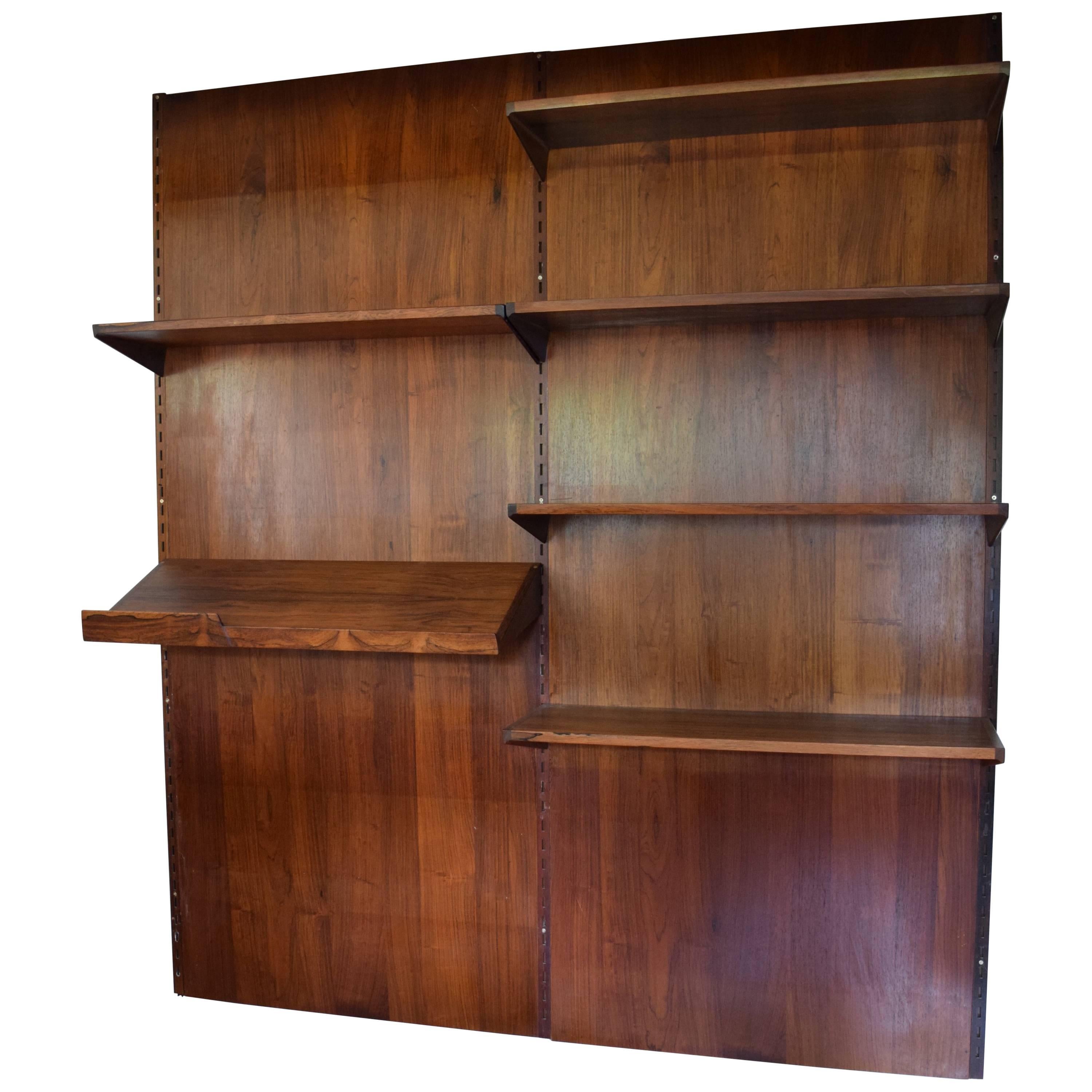 Danish Rosewood FM Shelving System by Kai Kristiansen, 1960s For Sale