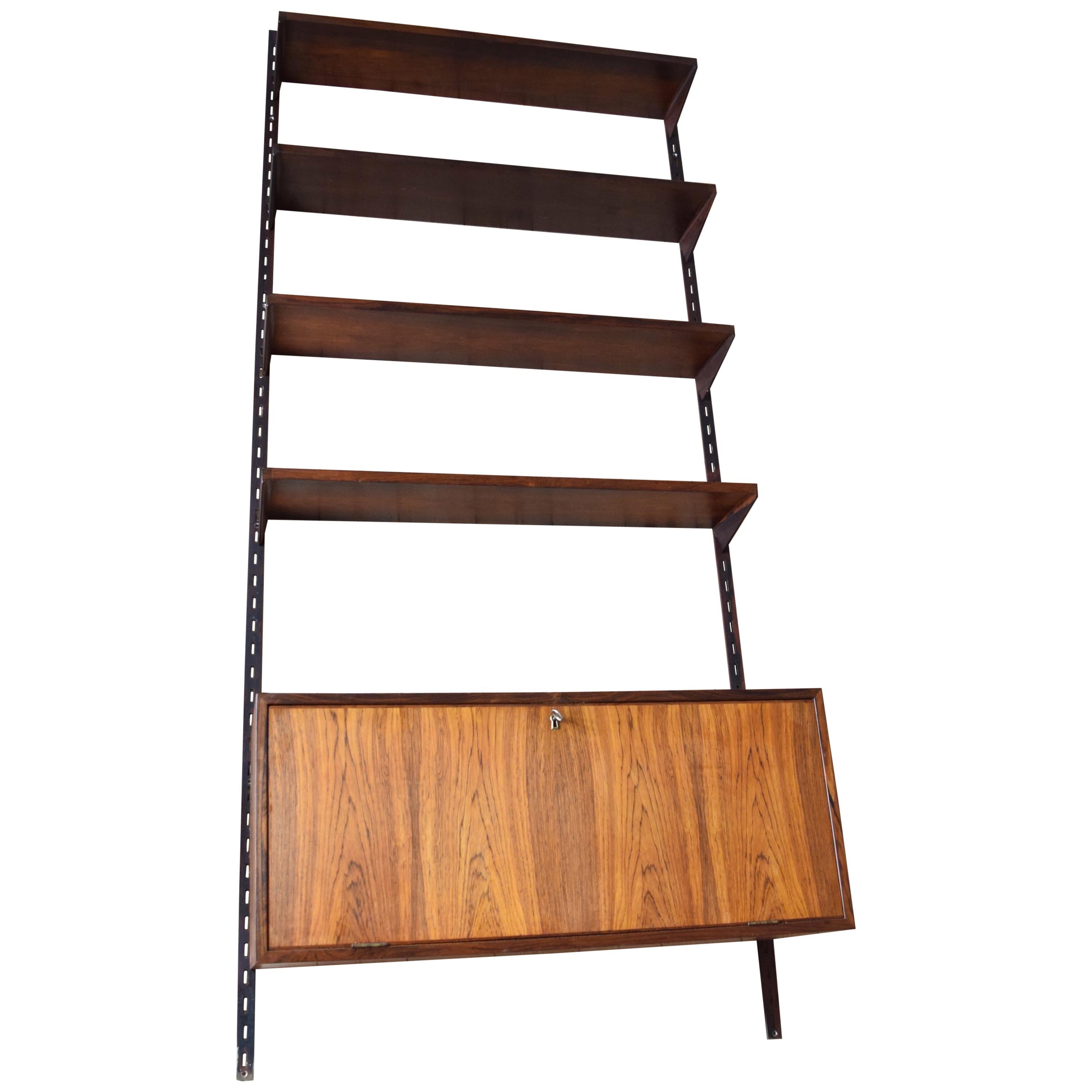 Danish Rosewood Fm Shelving System by Kai Kristiansen, 1960s For Sale