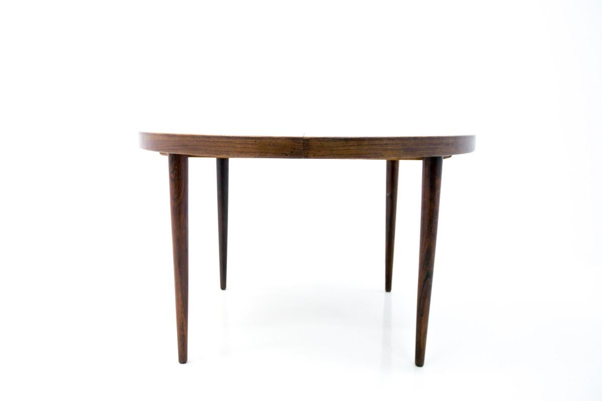 Danish Rosewood Folding Dining Table, 1960s after Renovation In Good Condition In Chorzów, PL