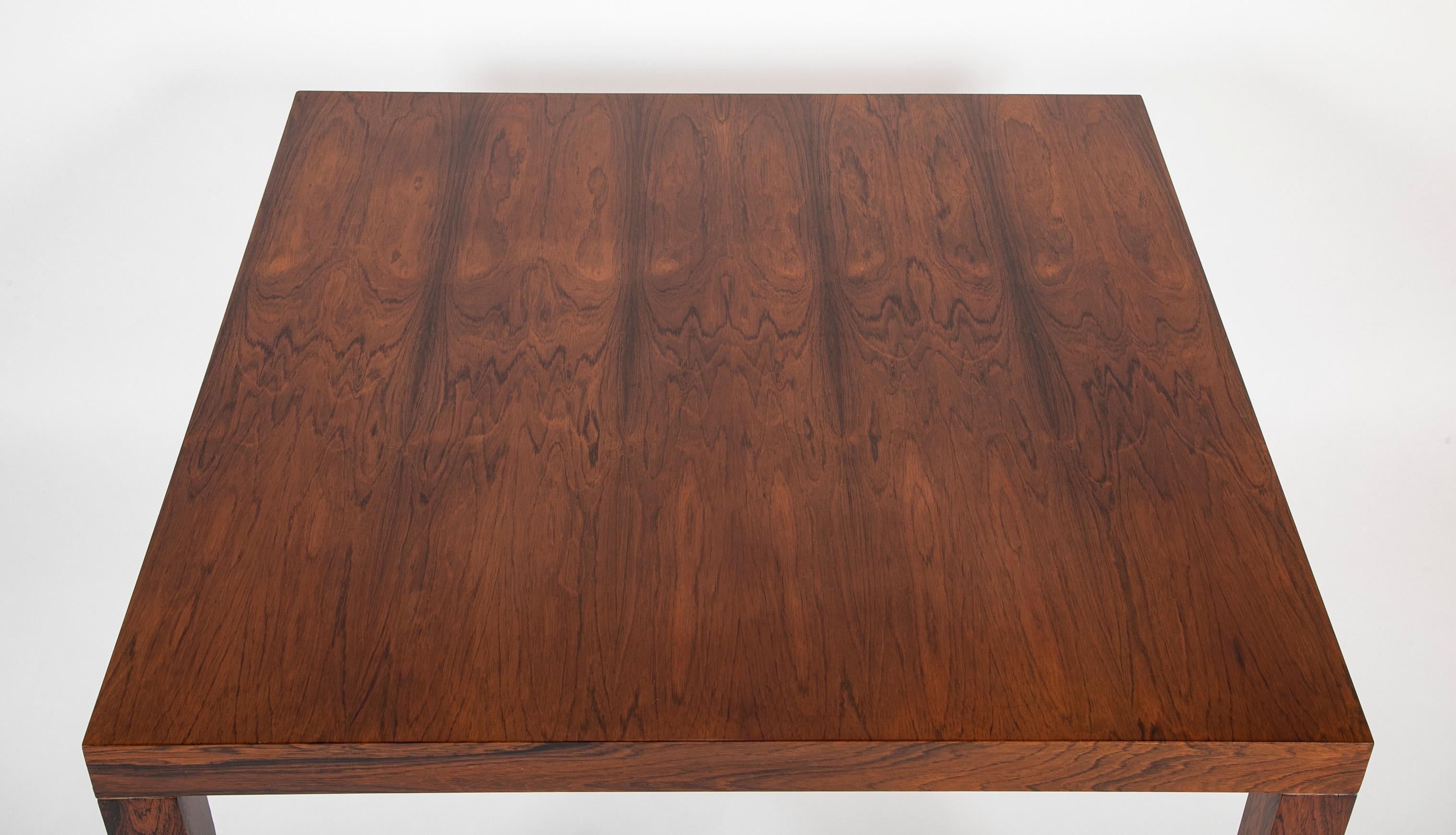 Danish Rosewood Games Table In Good Condition In Stamford, CT