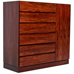 Danish Rosewood Gentleman's Dresser, Arne Wahl Iversen for Vinde Mobelfabrik