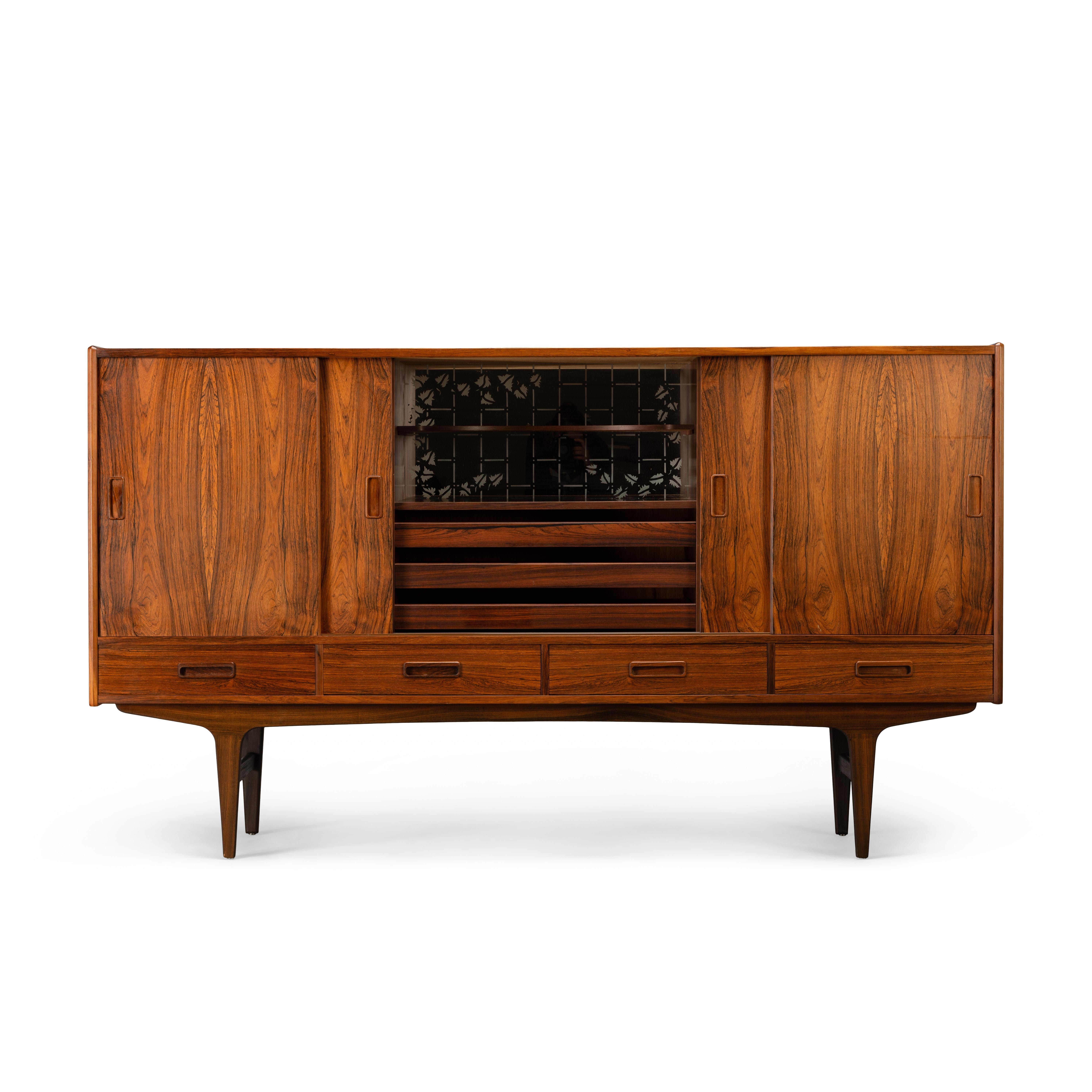 Mid-Century Modern Danish High Sideboard by Børge Seindal for P. Westergaard Møbelfabrik
