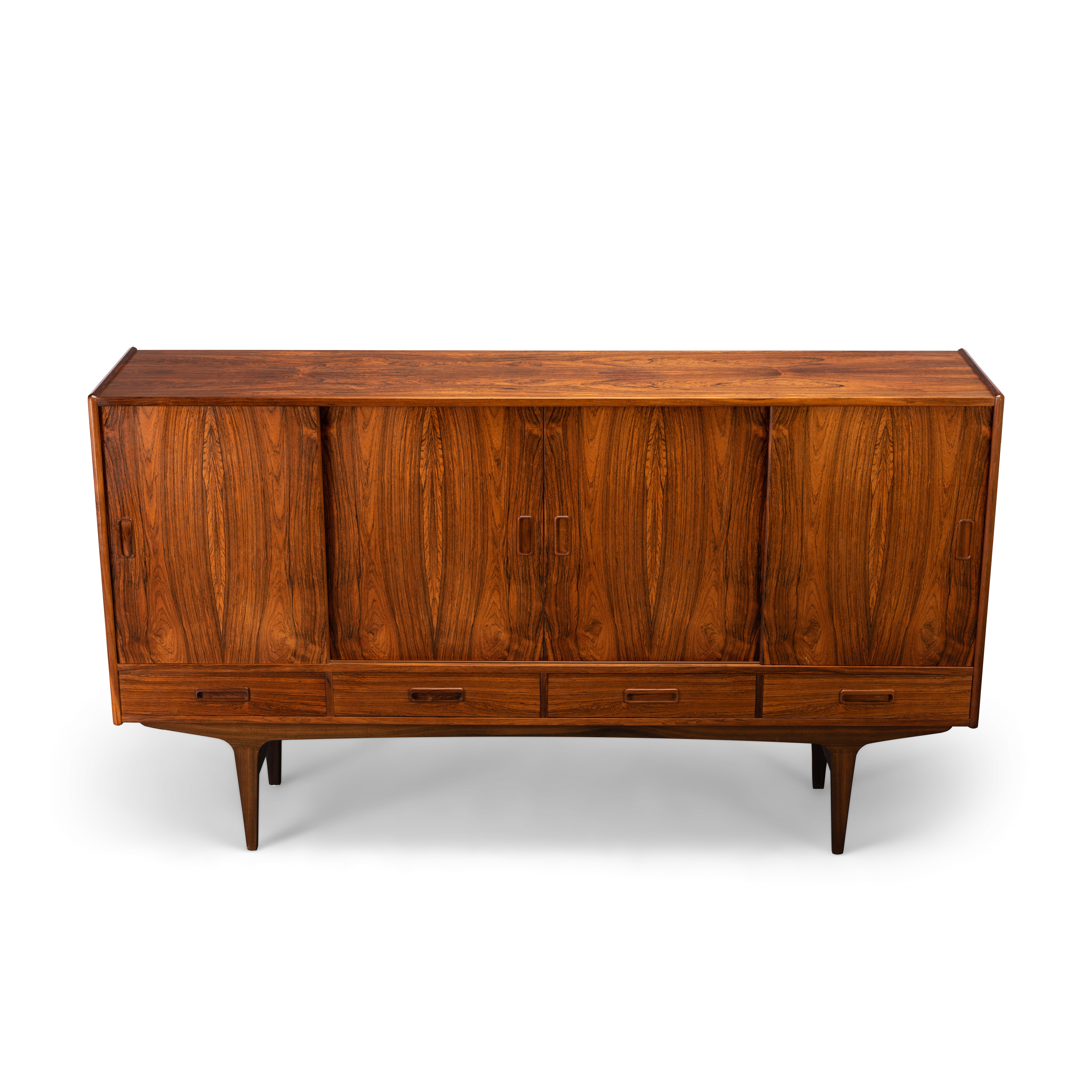 Veneer Danish High Sideboard by Børge Seindal for P. Westergaard Møbelfabrik