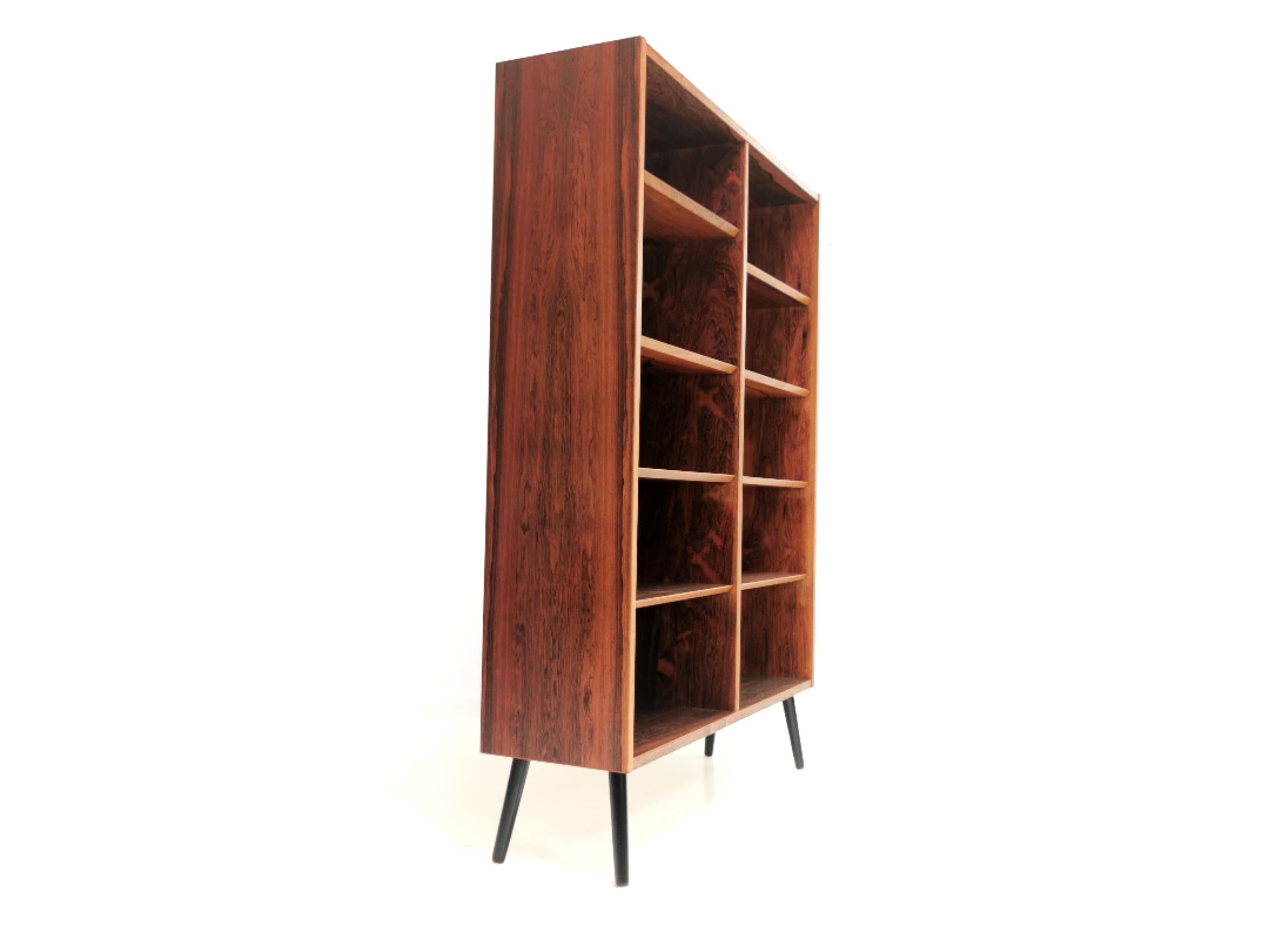 Danish Rosewood Hundevad Bookcase Unit 1970s Midcentury Vintage 3
