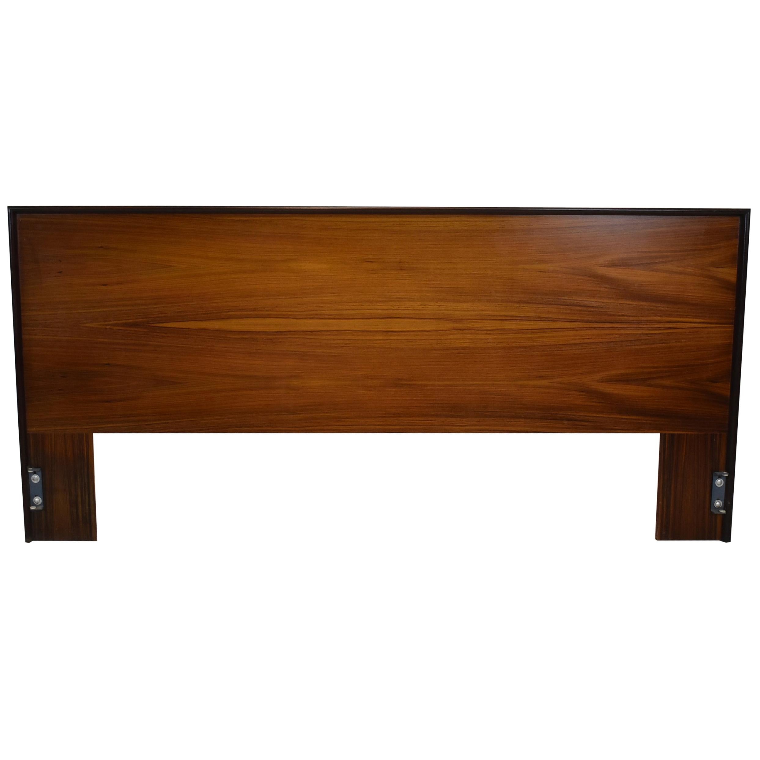 Danish Rosewood King Size Mid-Century Modern Headboard