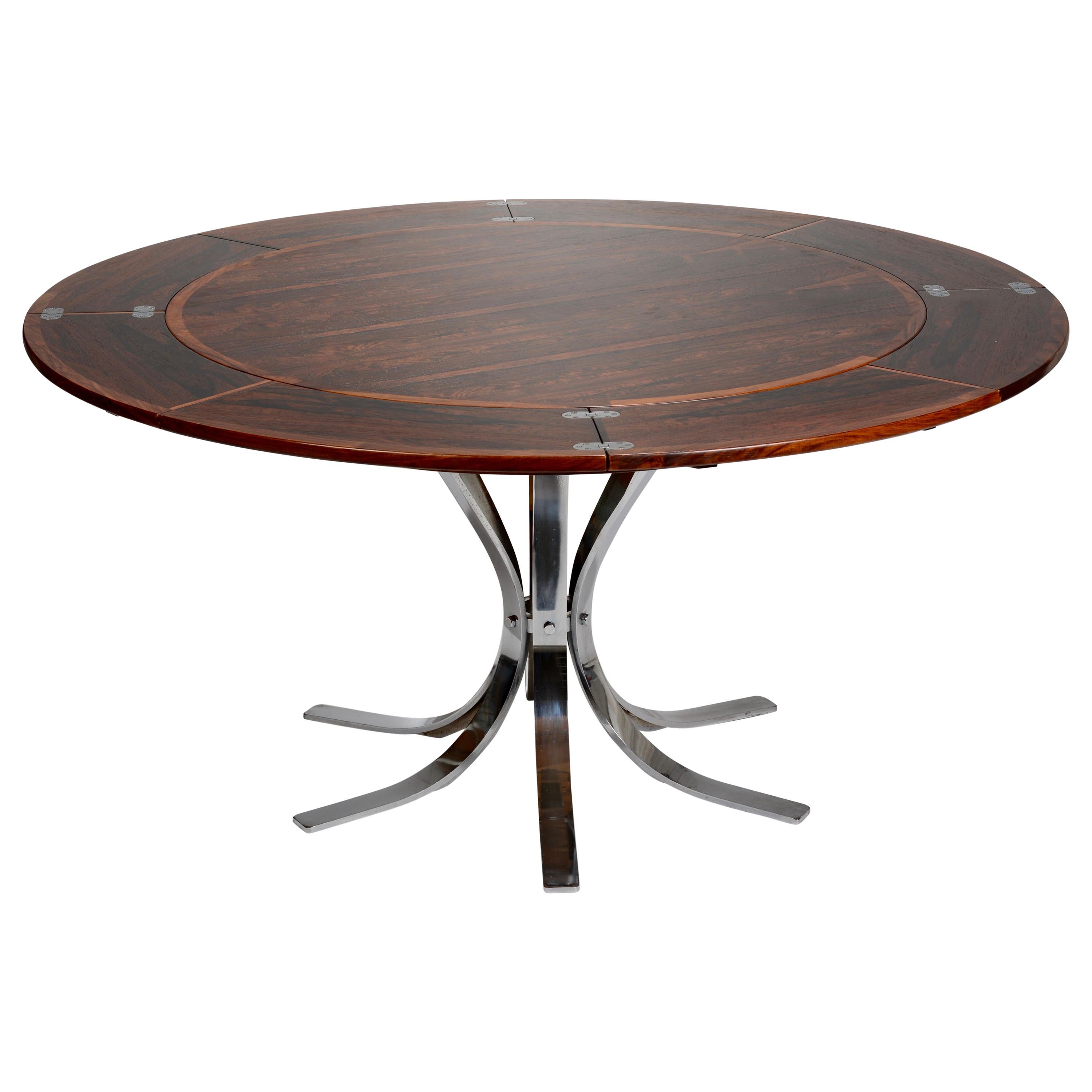 Danish Rosewood "Lotus Design" Dining Table by Dyrlund For Sale