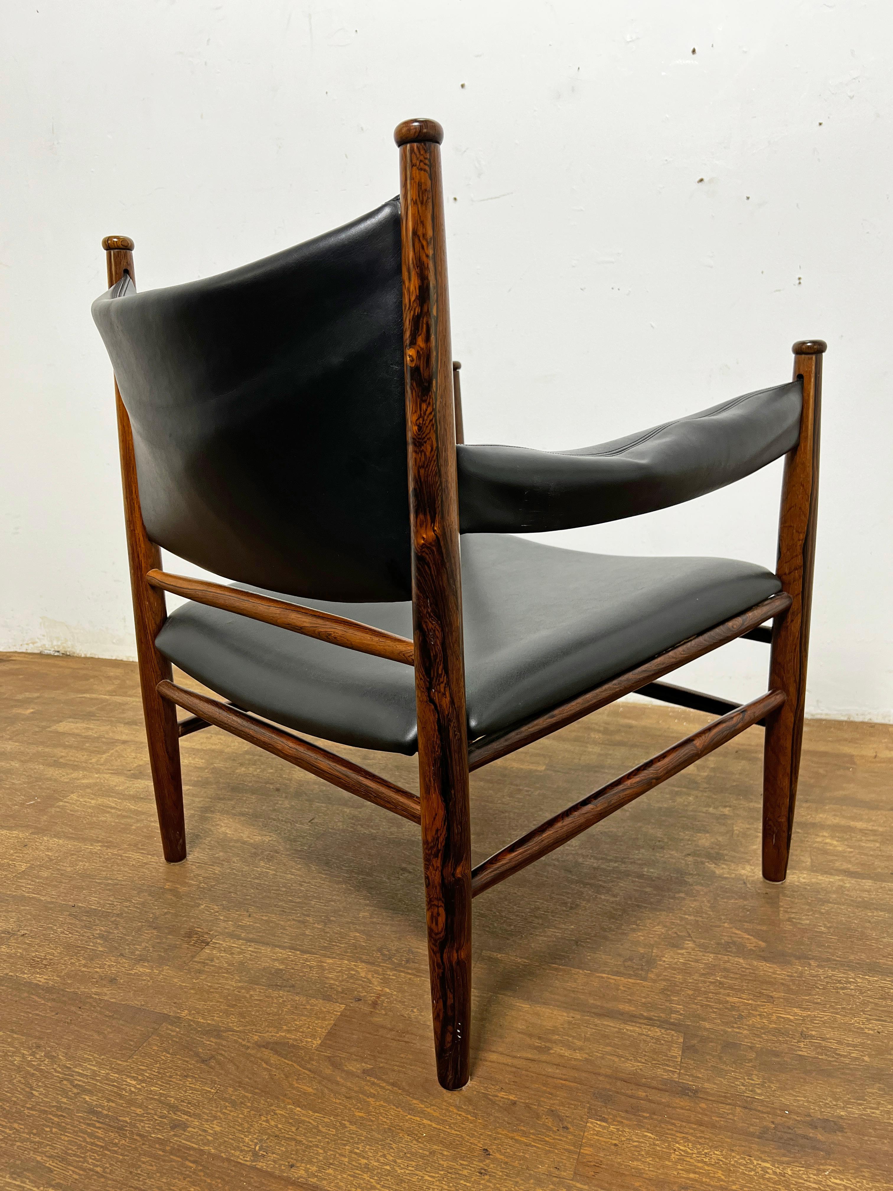 Upholstery Danish Rosewood Lounge Chair by Arup Stole, Circa 1960s For Sale