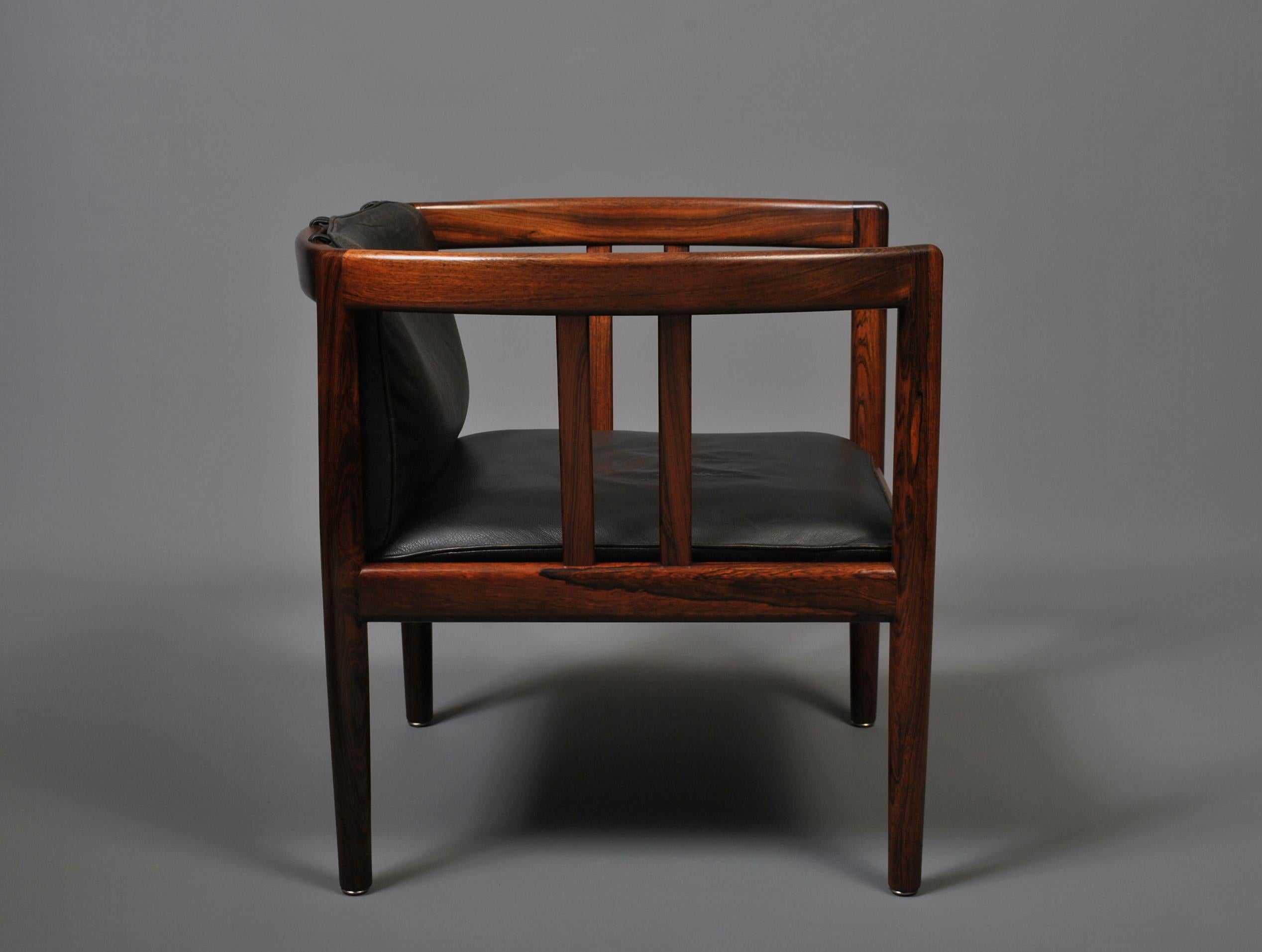 Danish Lounge Chair & Ottoman 4