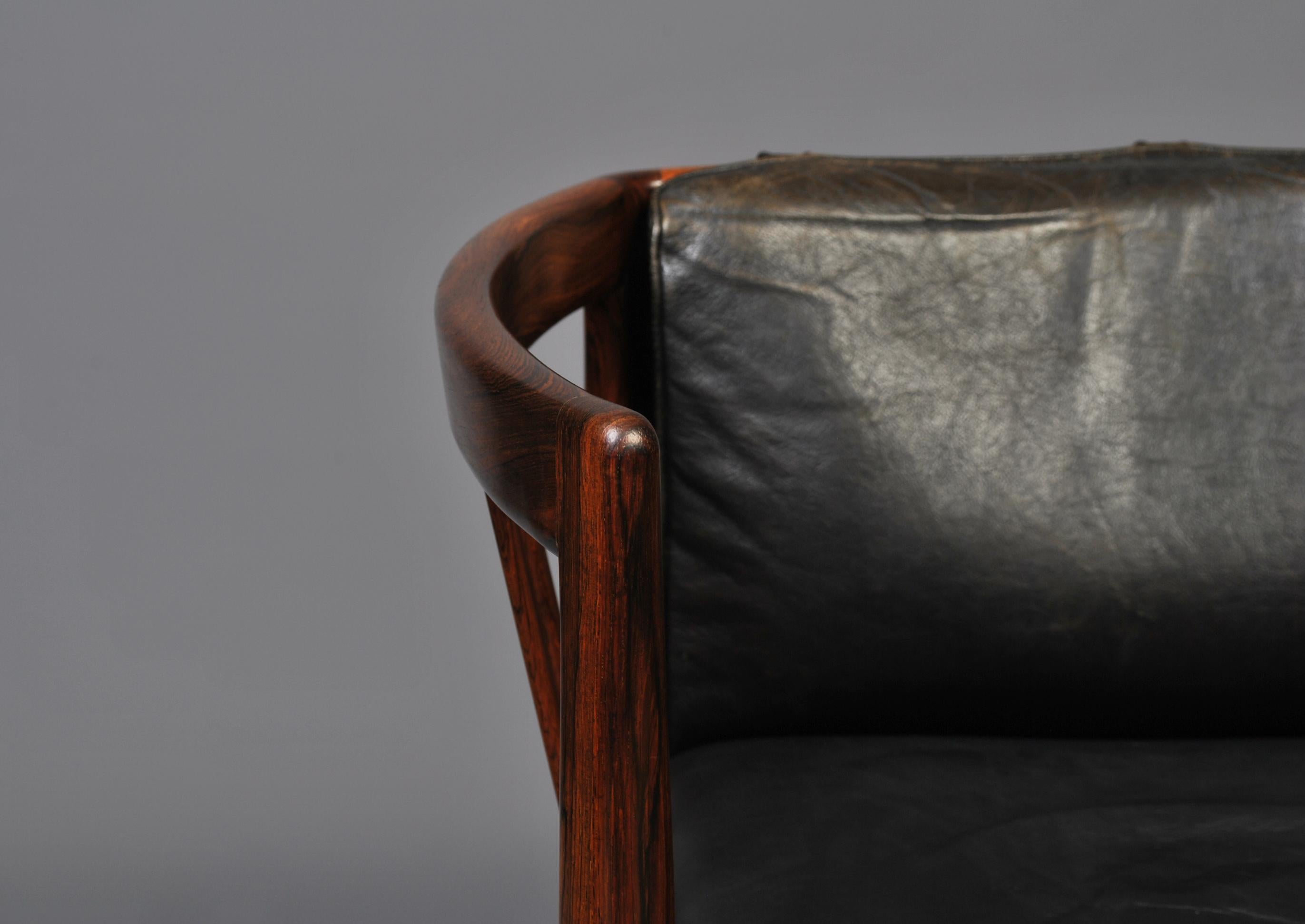 Danish Lounge Chair & Ottoman 5