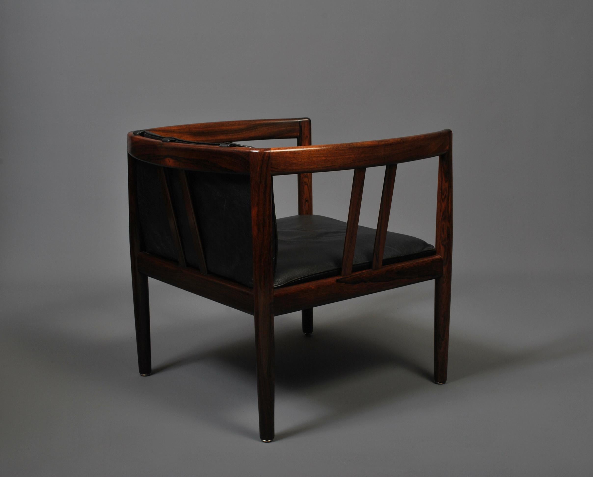 Danish Lounge Chair & Ottoman 3