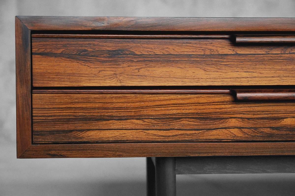 Scandinavian Modern Danish Rosewood Low Sideboard with Drawers, 1960s