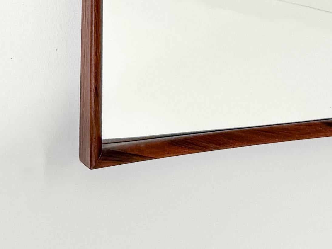 Miroir danois en bois de rose par Aarhus glasimport & glassliberi en vente 2