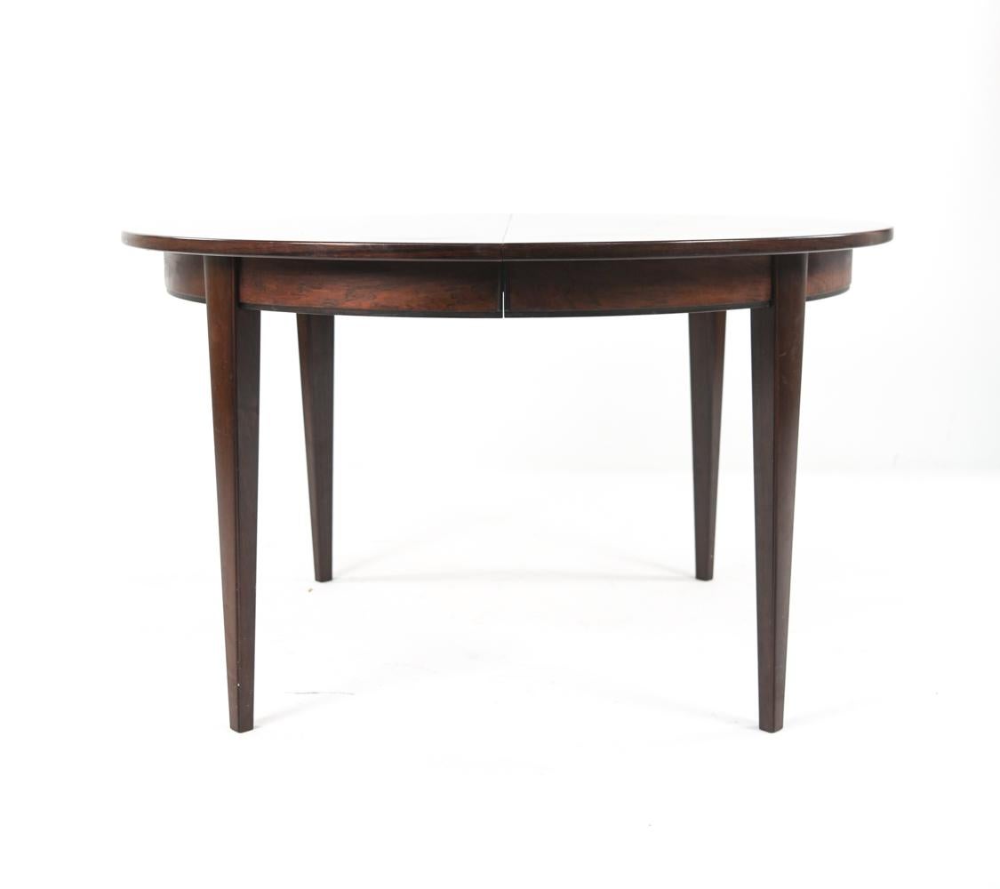 Danish Rosewood Model 55 Dining Table by Omann Jun, 1960s 5