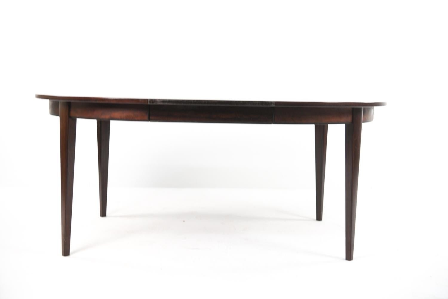 Danish Rosewood Model 55 Dining Table by Omann Jun, 1960s 6