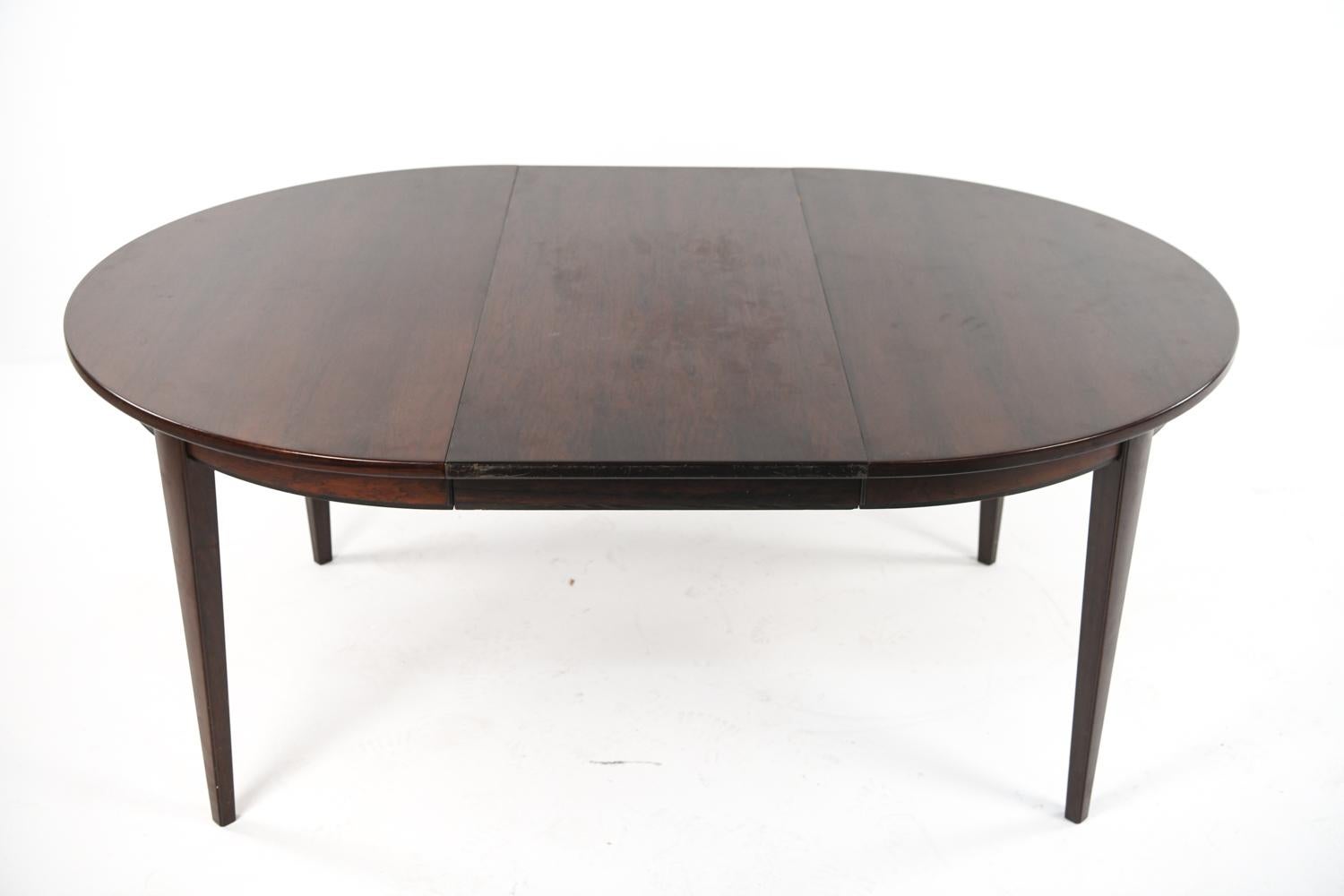 Danish Rosewood Model 55 Dining Table by Omann Jun, 1960s 7