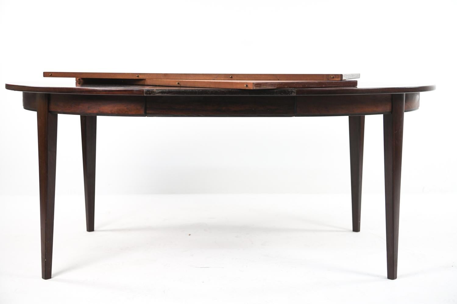 Danish Rosewood Model 55 Dining Table by Omann Jun, 1960s 8