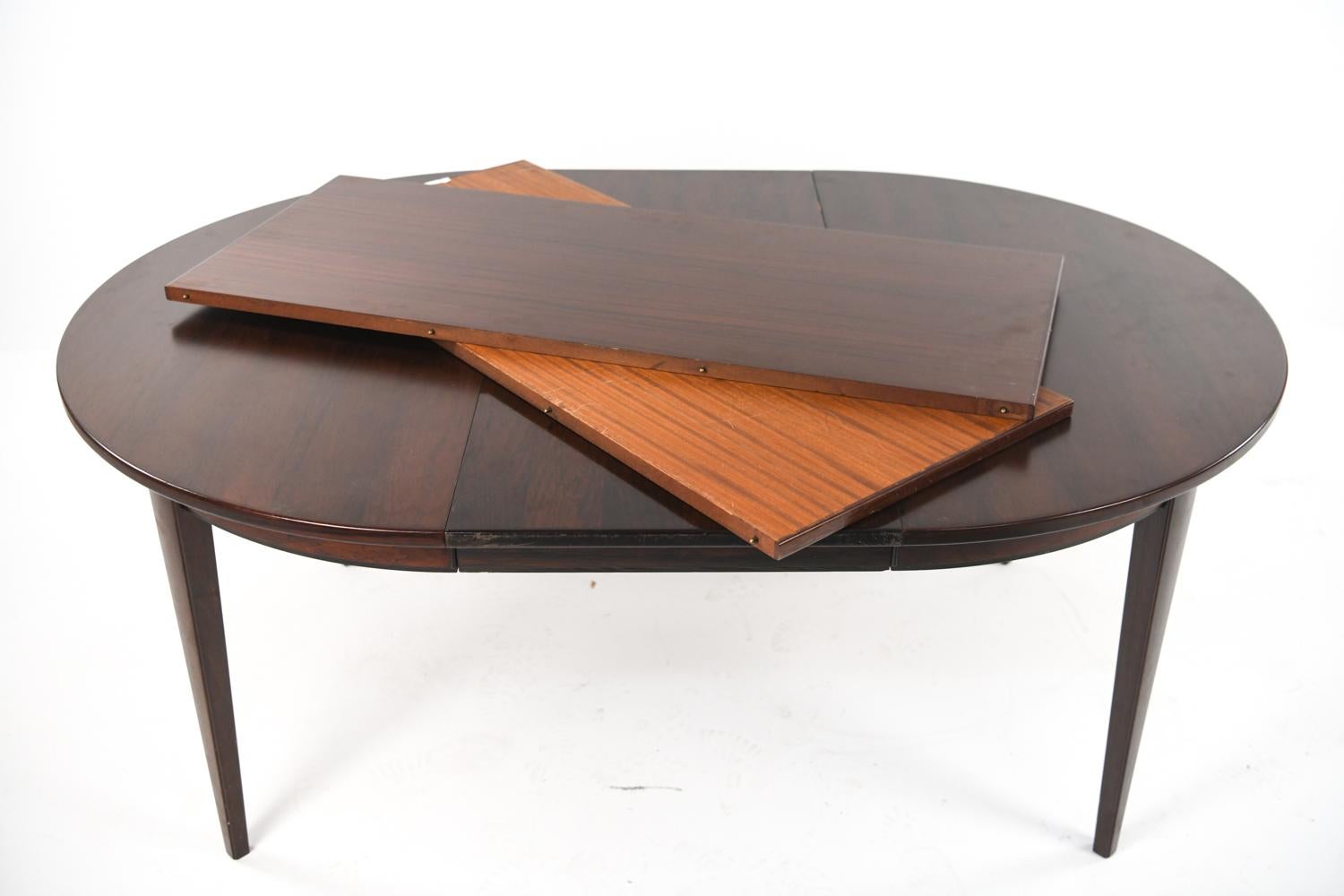 Danish Rosewood Model 55 Dining Table by Omann Jun, 1960s 9