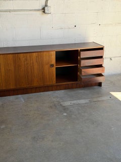 Danish Rosewood Modern Credenza Long Low Sideboard Storage Unit Furniture Denmar