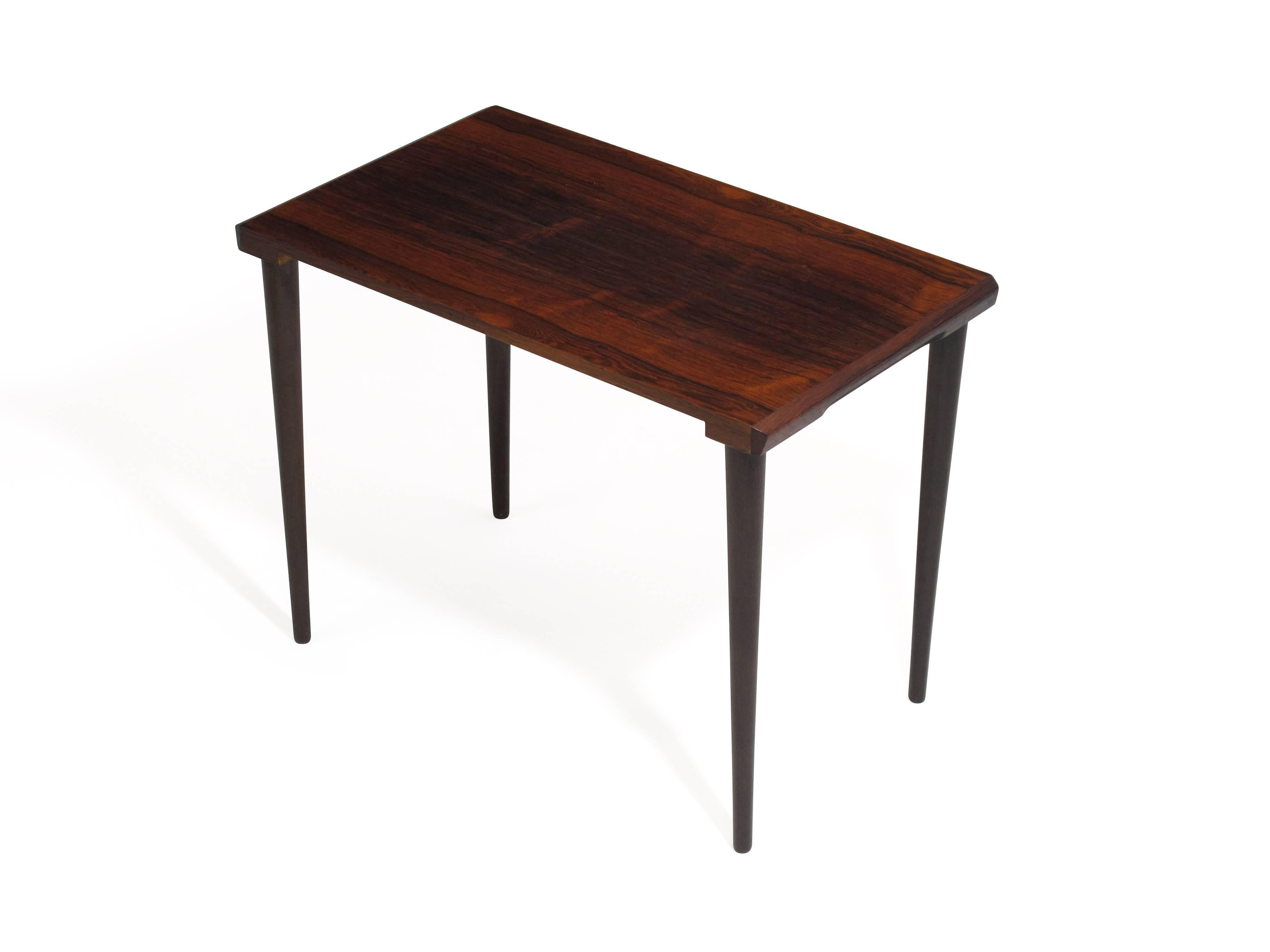 20th Century Danish Rosewood Nesting Side Tables