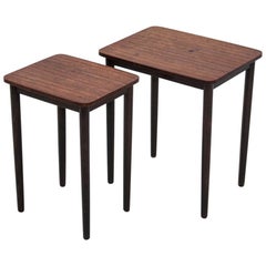 Retro Danish Rosewood Nesting Tables, 1970s